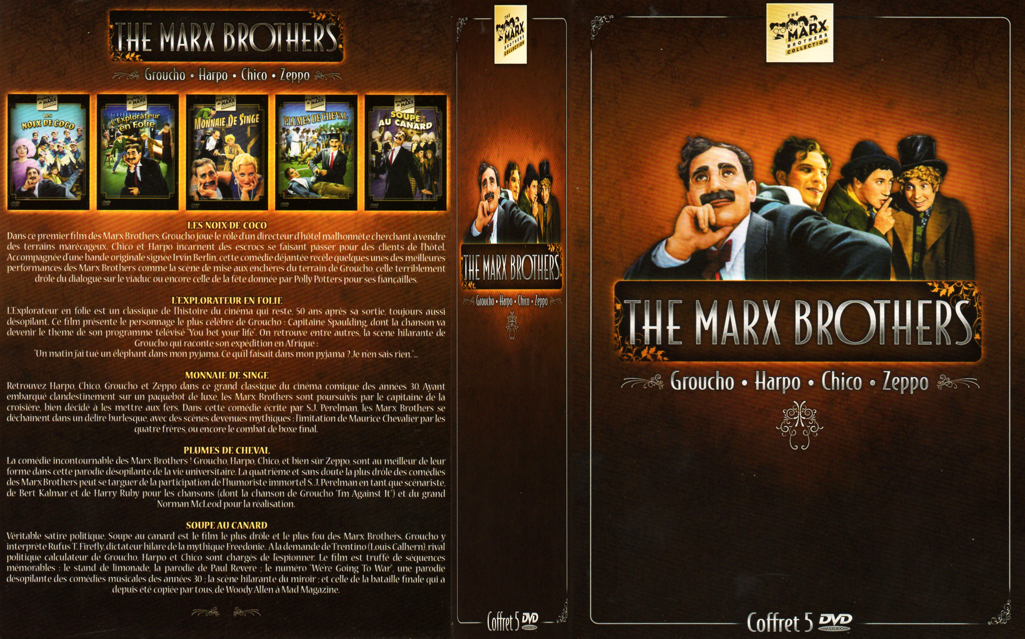 Jaquette DVD The Marx Brothers COFFRET