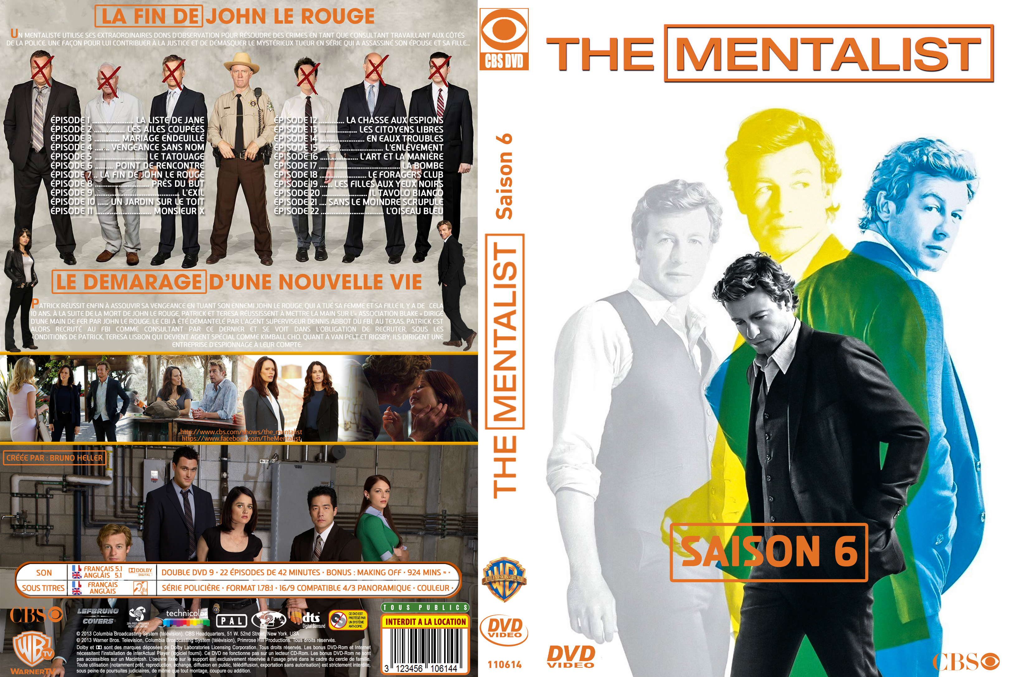 Jaquette DVD The Mentalist Saison 6 custom v2