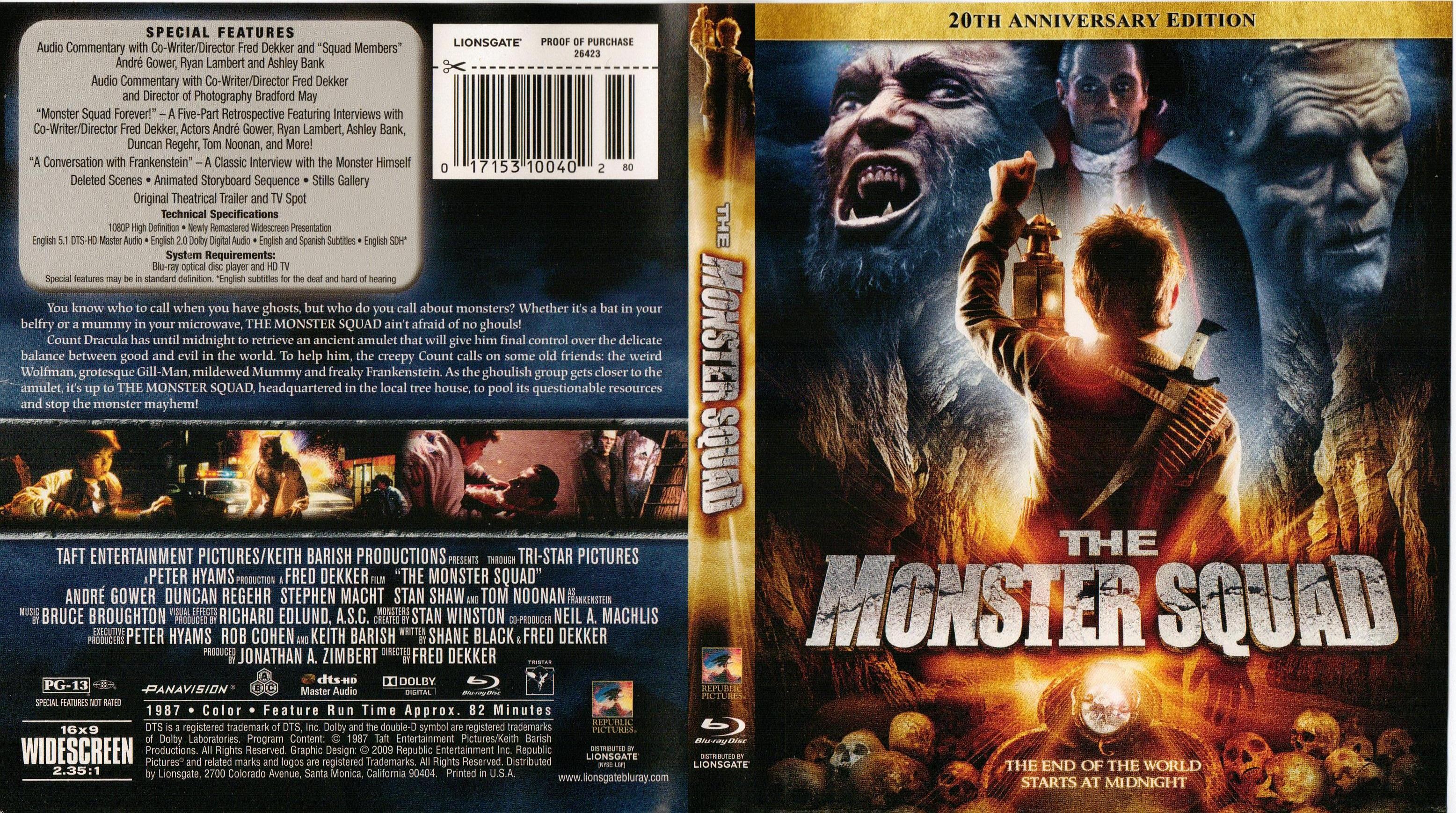 Jaquette DVD The Monster Squad Zone 1 (BLU-RAY)