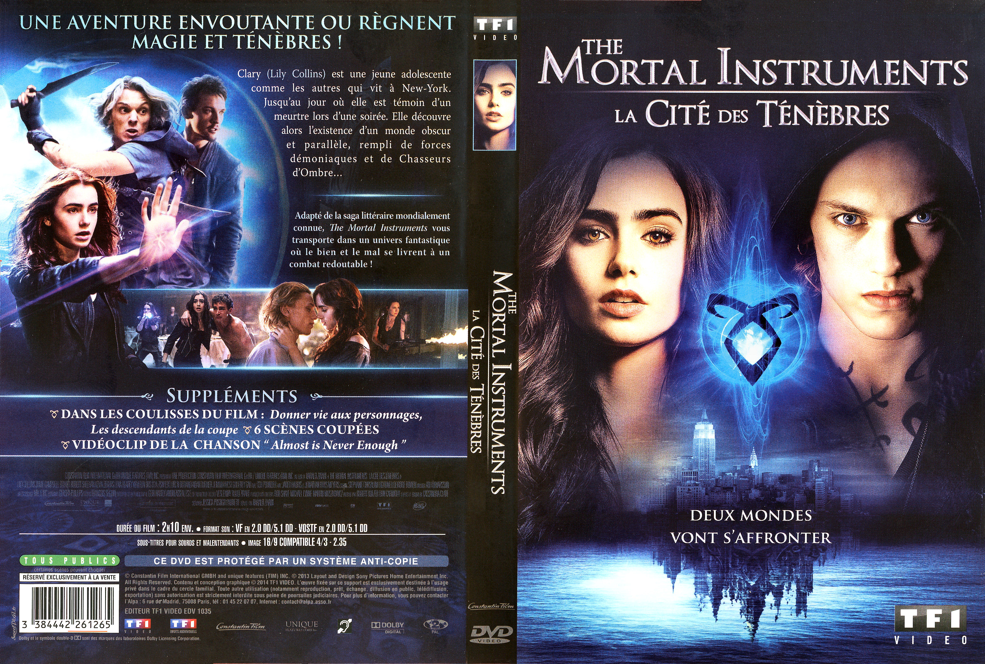 Jaquette DVD The Mortal Instruments : La Cit des tnbres