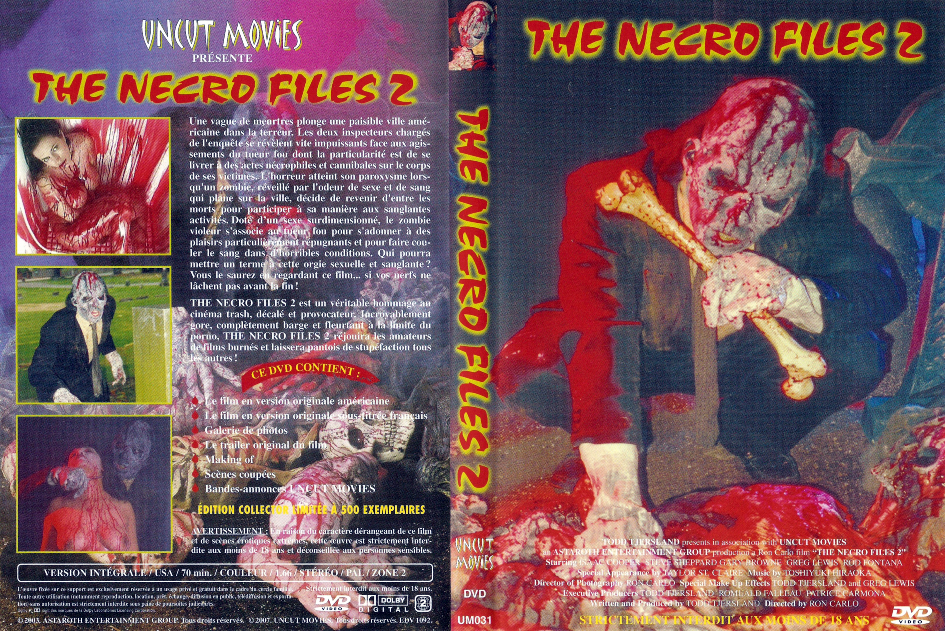 Jaquette DVD The Necro Files 2