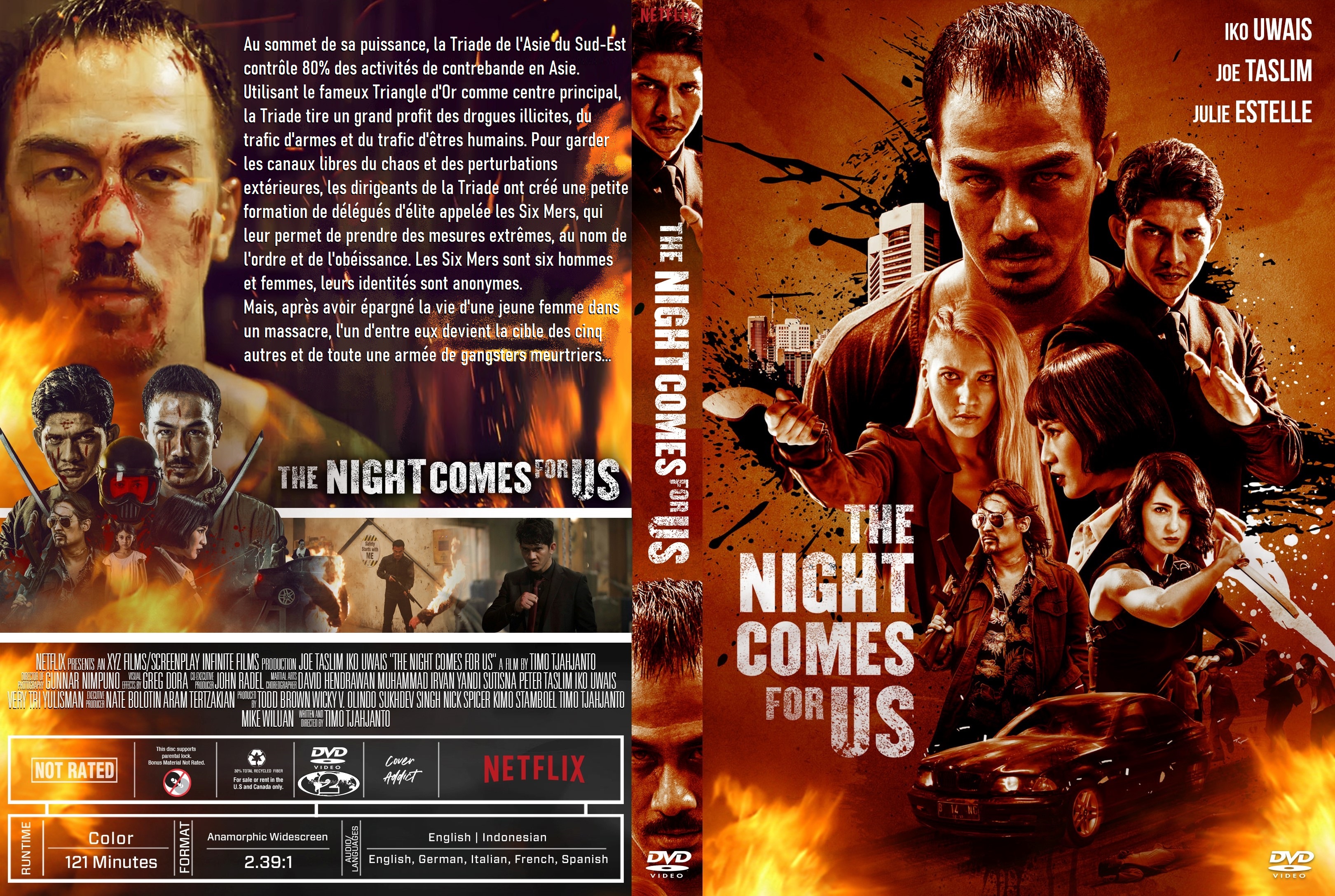 Jaquette DVD The Night Comes For Us custom