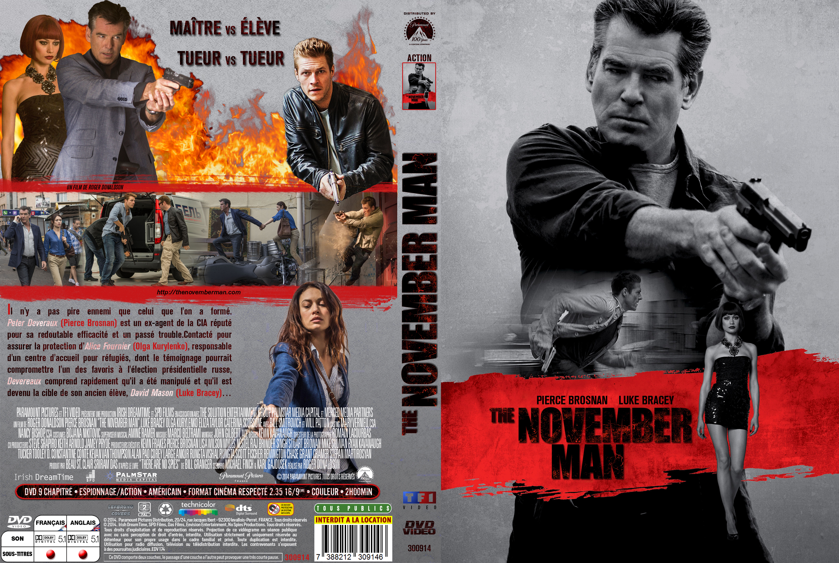 Jaquette DVD The November Man custom