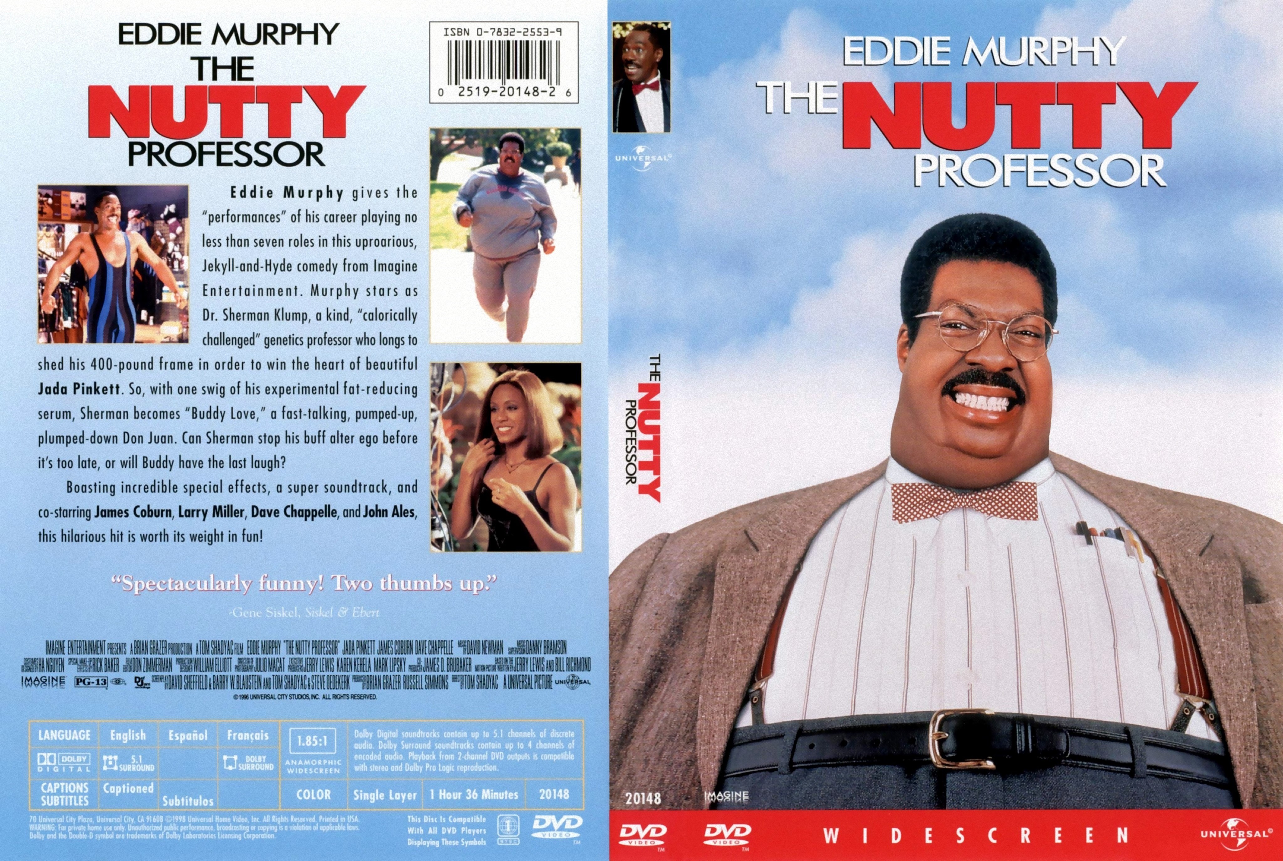 Jaquette DVD The Nutty Professor (Canadienne)