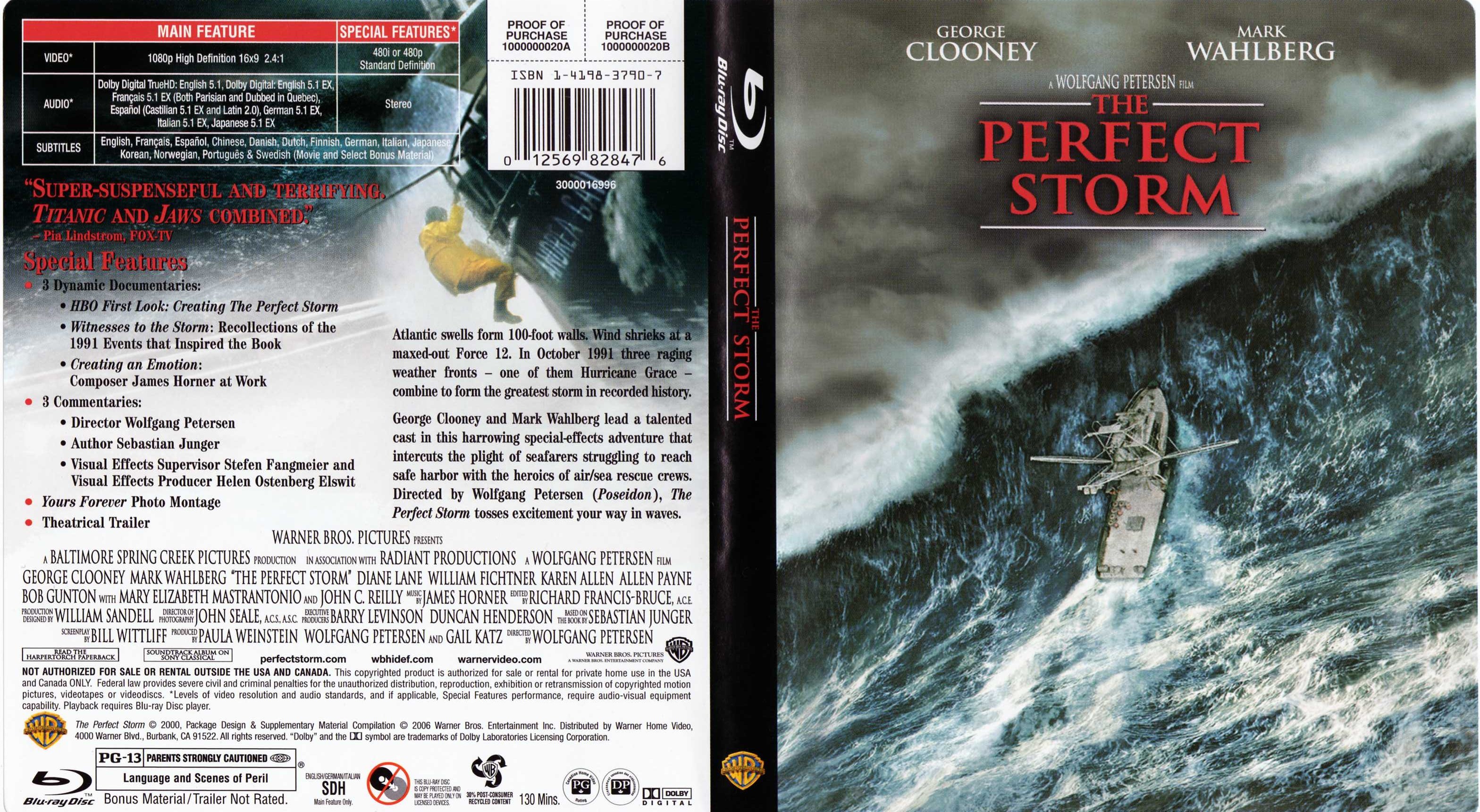 Jaquette DVD The Perfect Storm (Canadienne) (BLU-RAY)