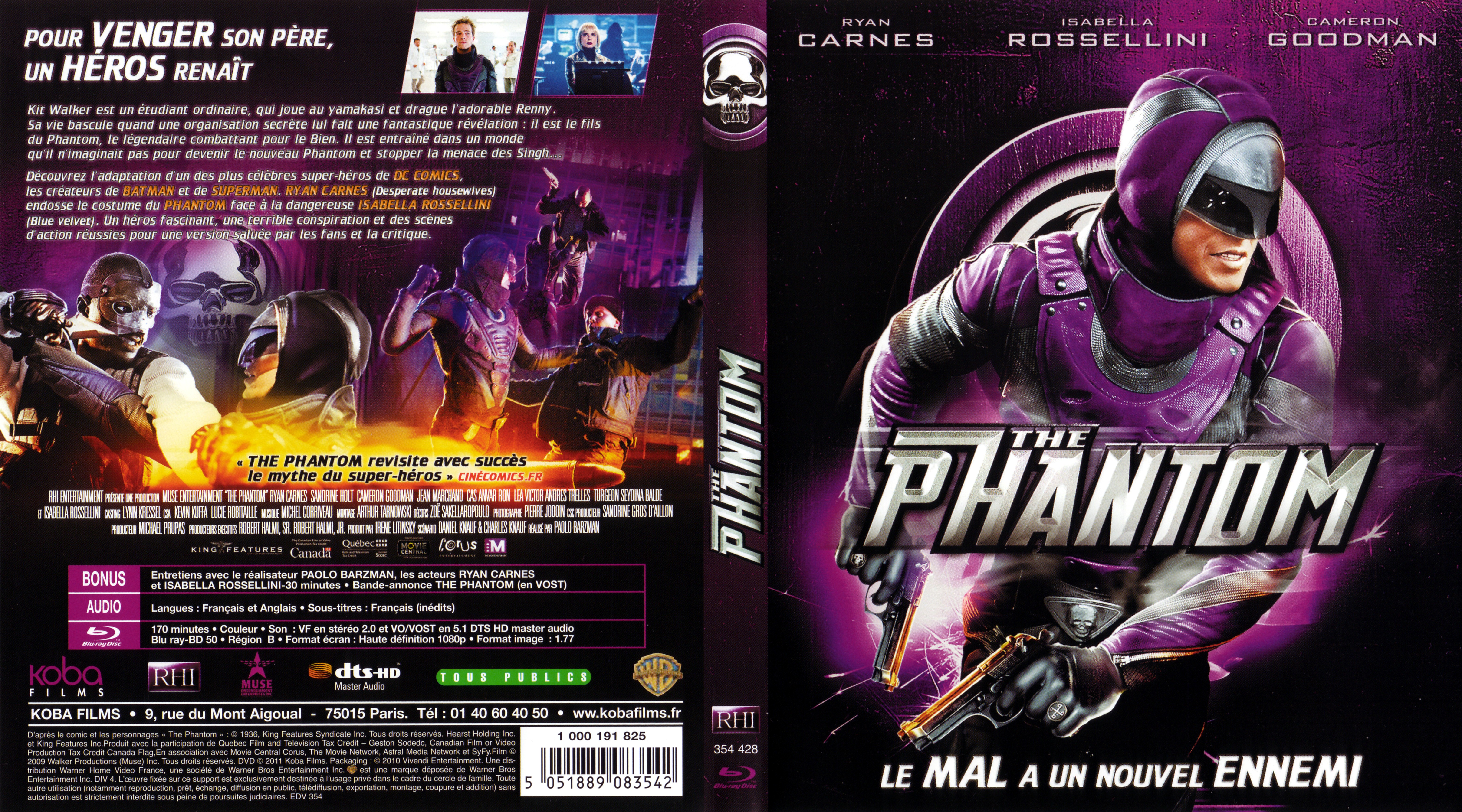 Jaquette DVD The Phantom (BLU-RAY)