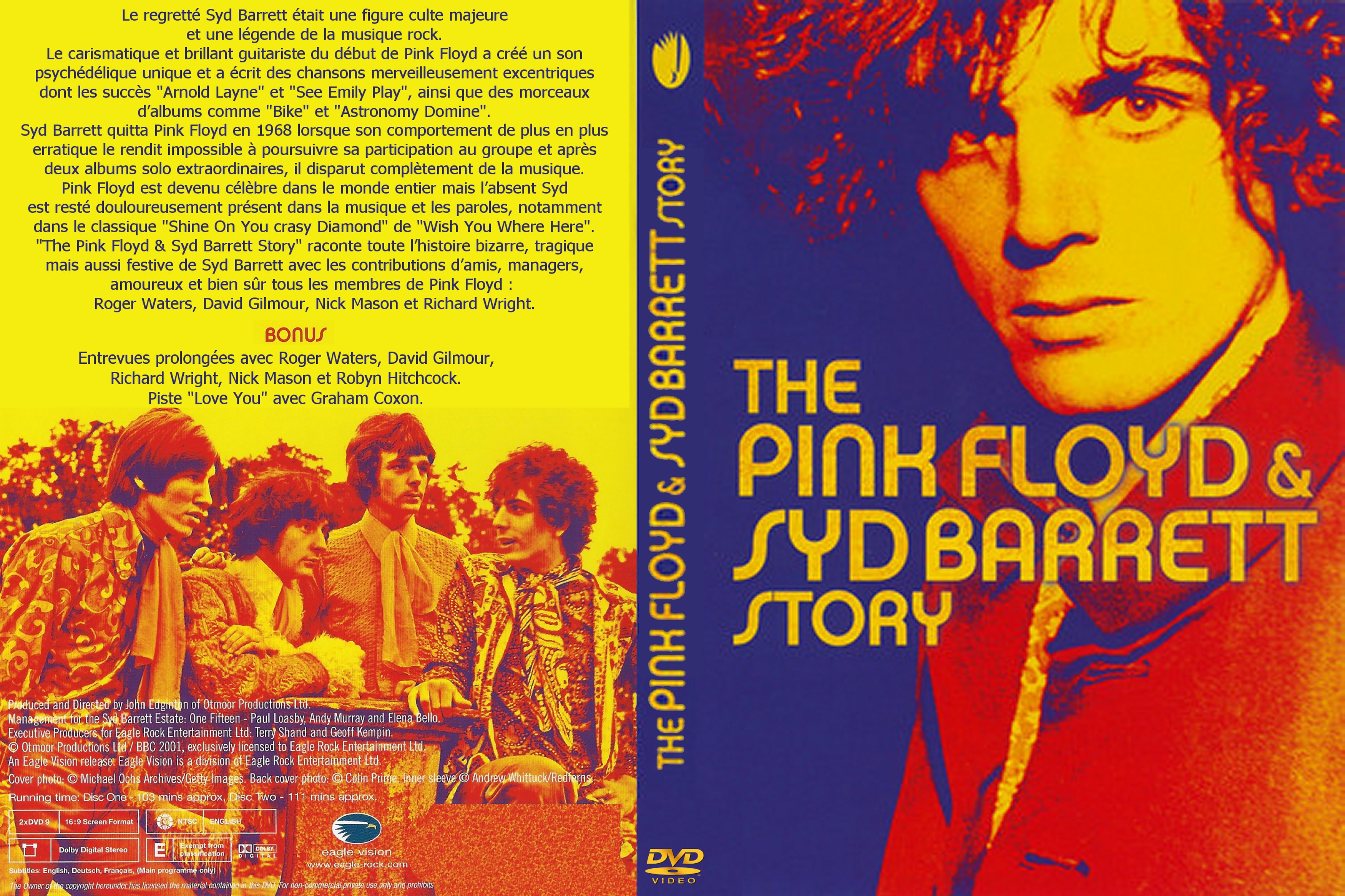 Jaquette DVD The Pink Floyd & Syd Barrett Story custom