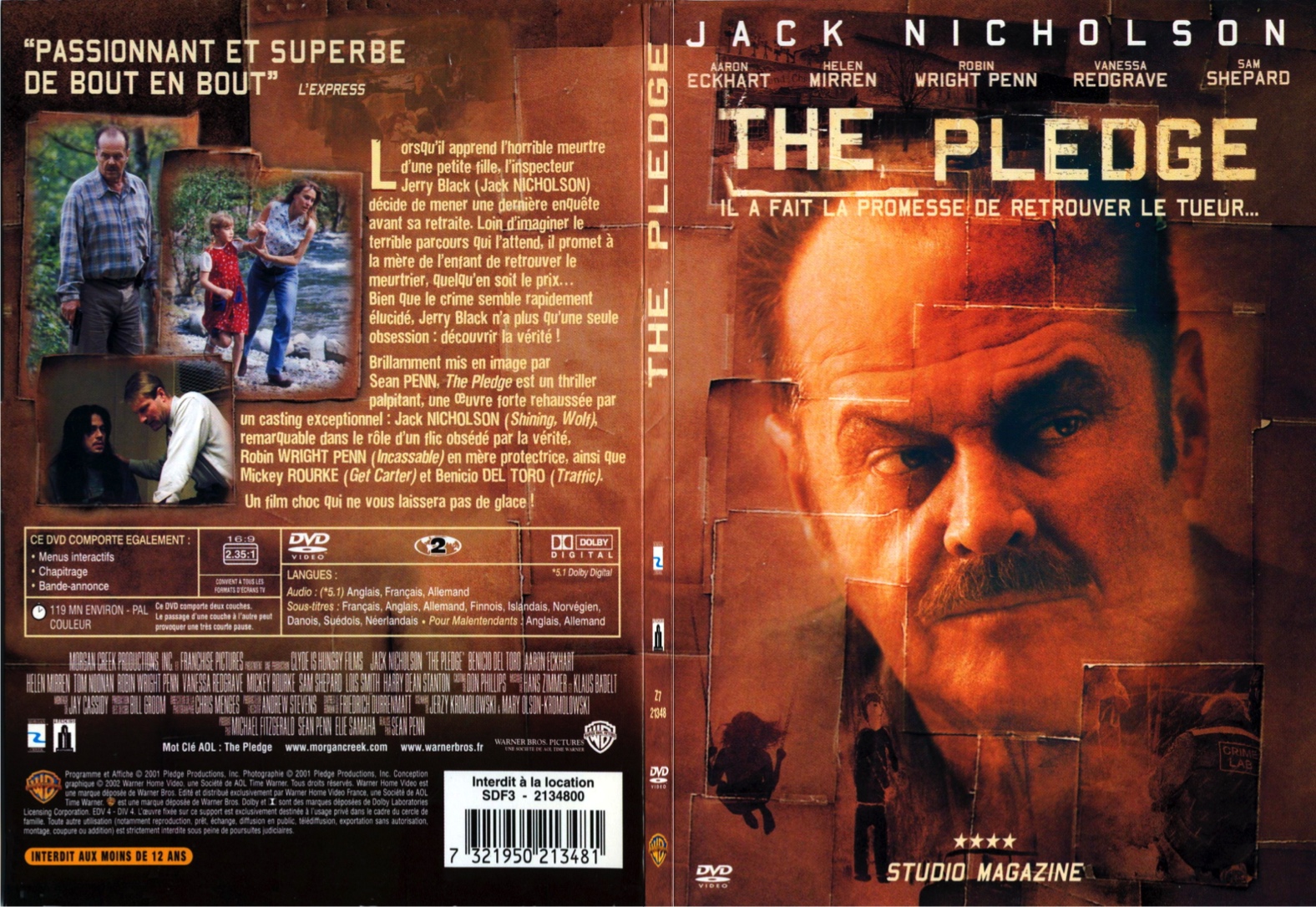 Jaquette DVD The Pledge - SLIM