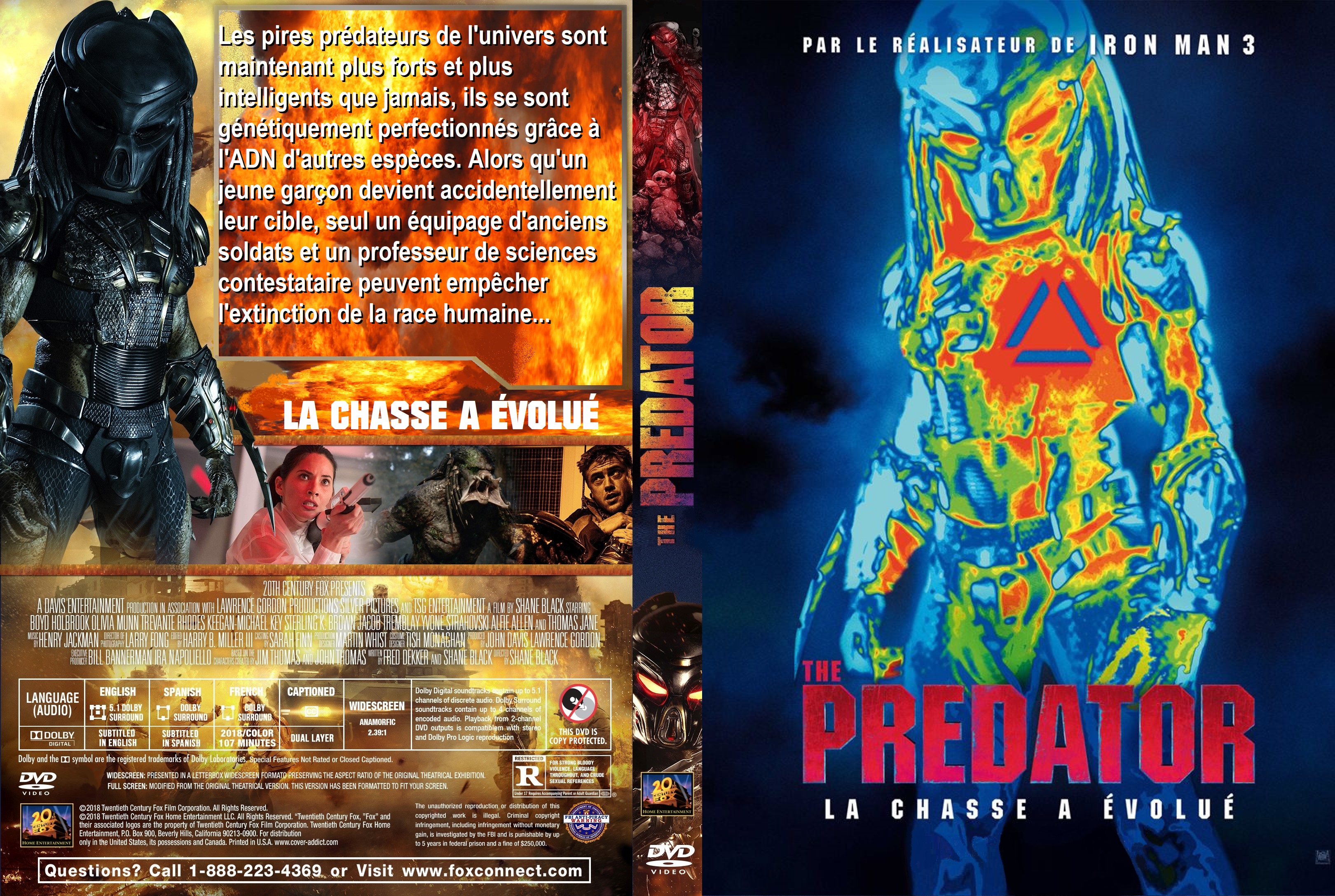 Jaquette DVD The Predator custom
