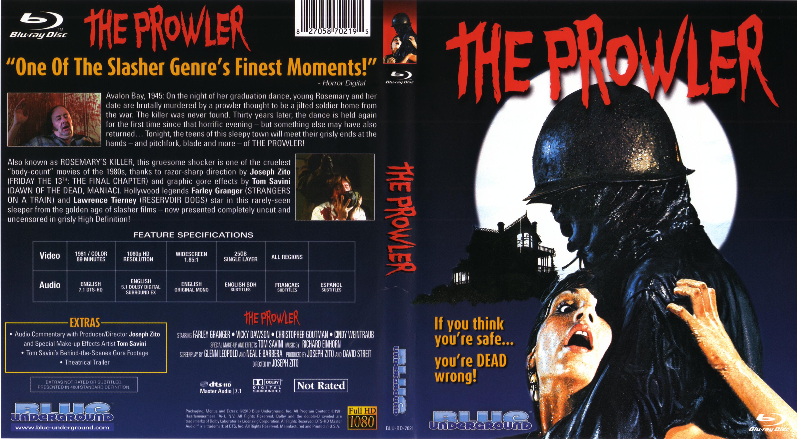 Jaquette DVD The Prowler (BLU-RAY) Zone 1