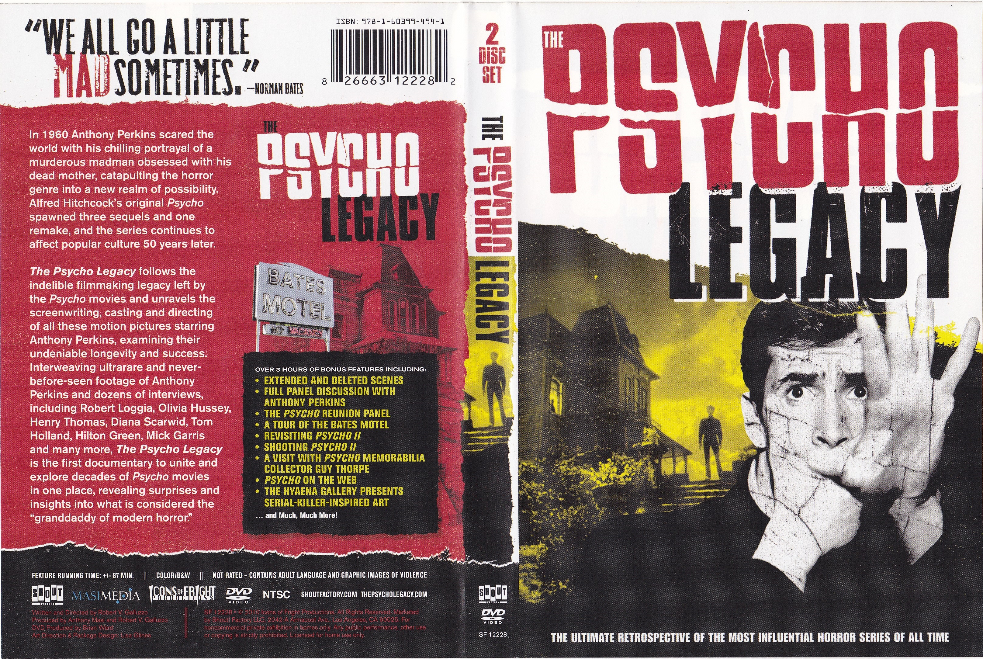 Jaquette DVD The Psycho Legacy Zone 1