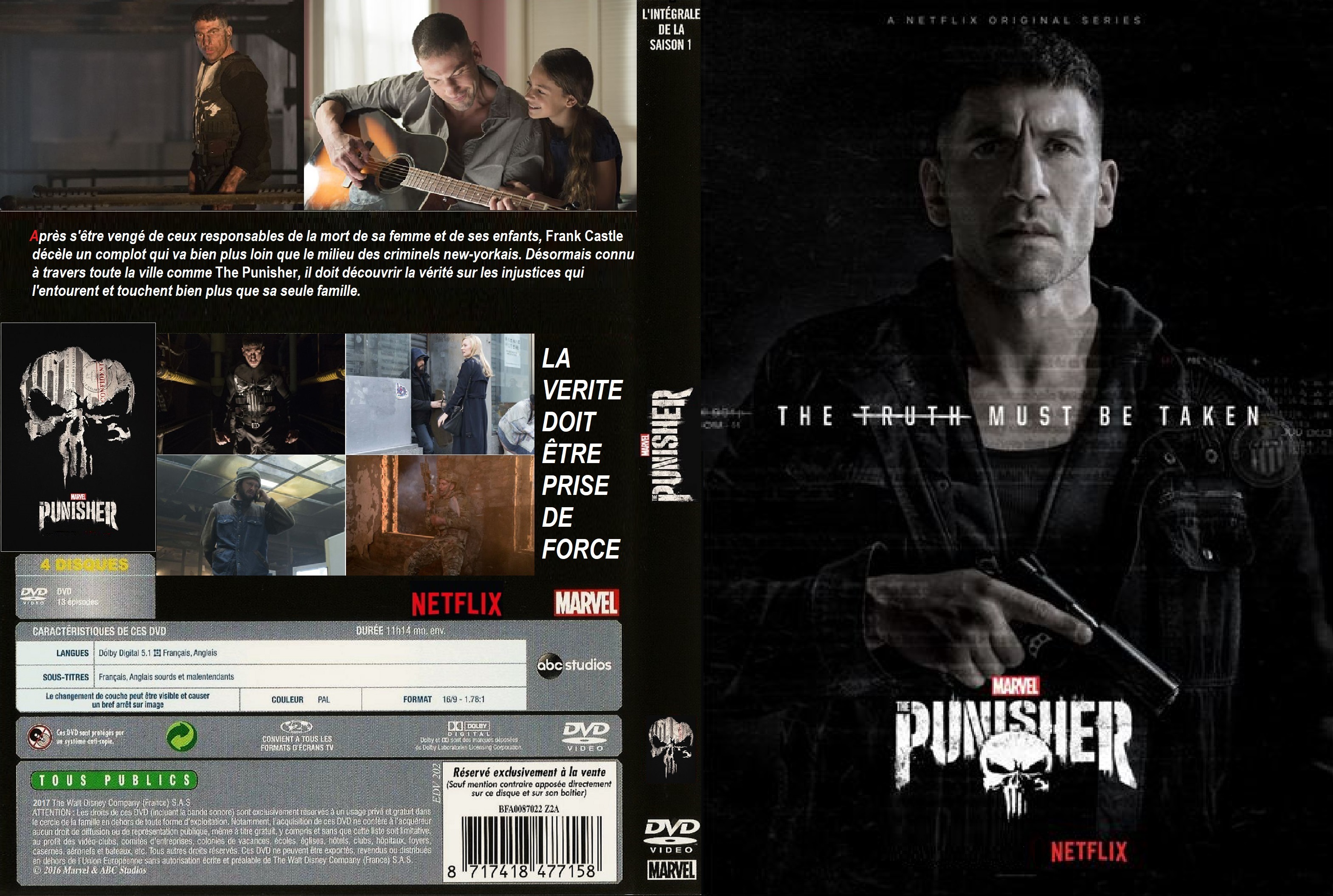 Jaquette DVD The Punisher saison 1 custom