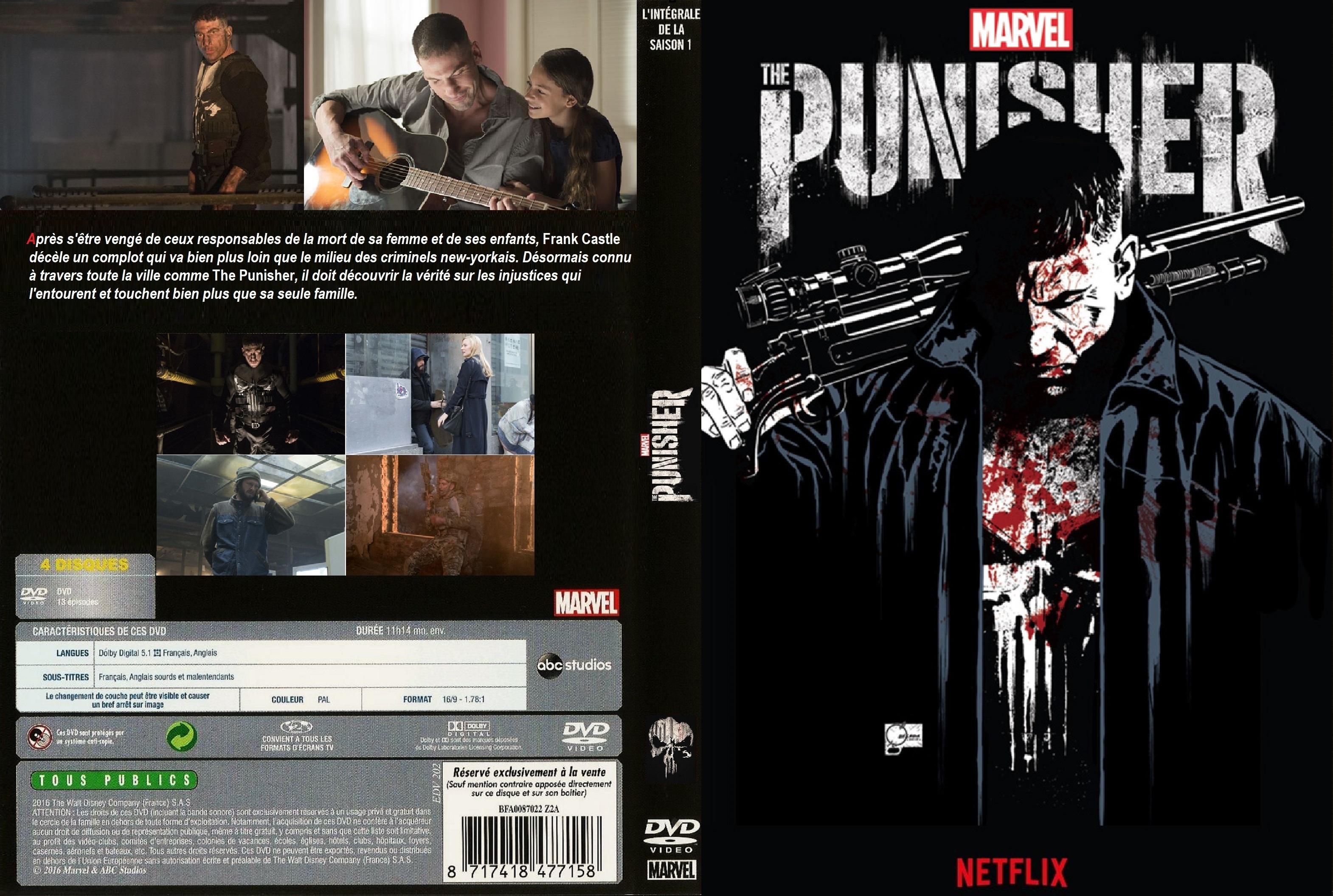 Jaquette DVD The Punisher saison 1 custom v2