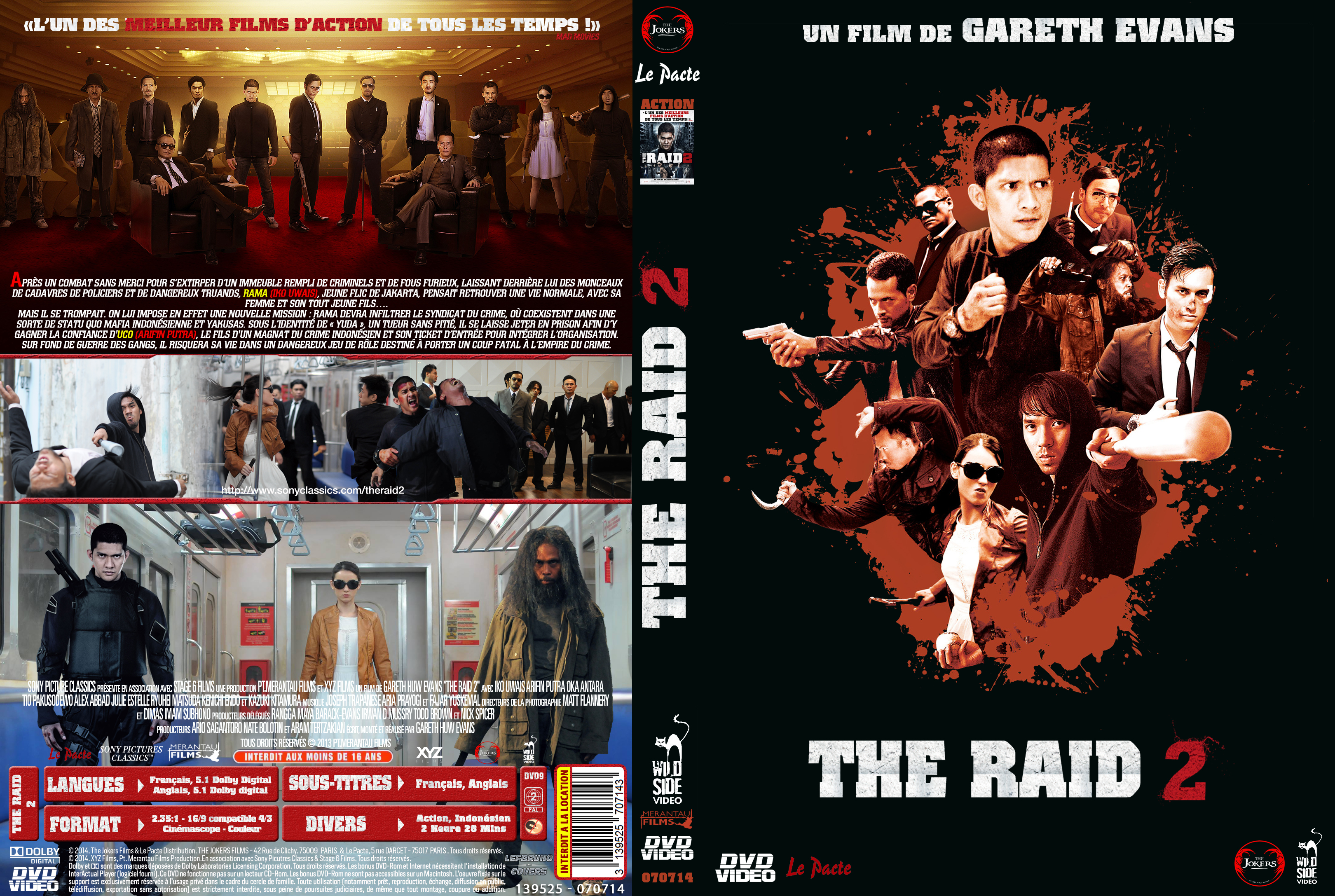 Jaquette DVD The Raid 2 custom