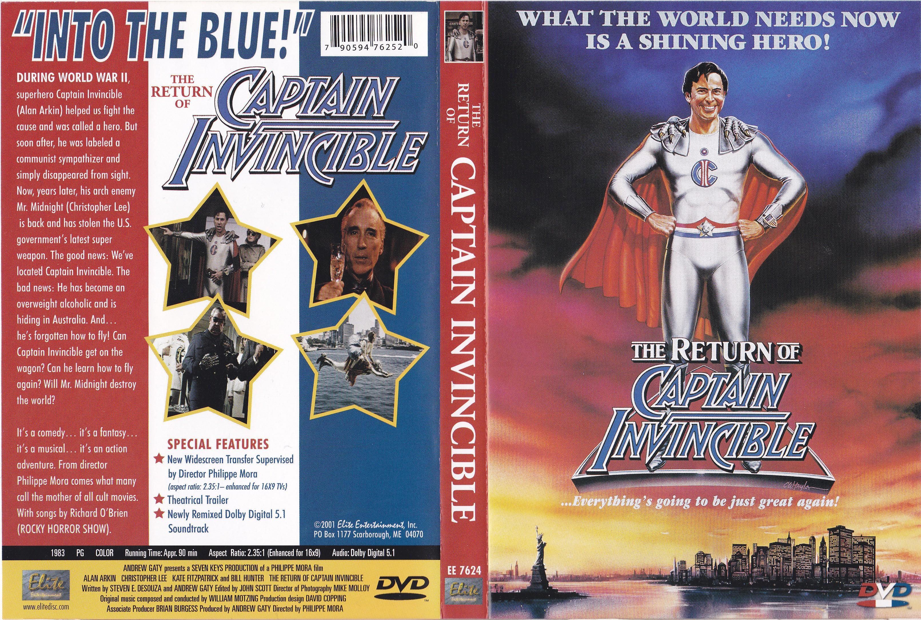Jaquette DVD The Return of Captain Invincible Zone 1