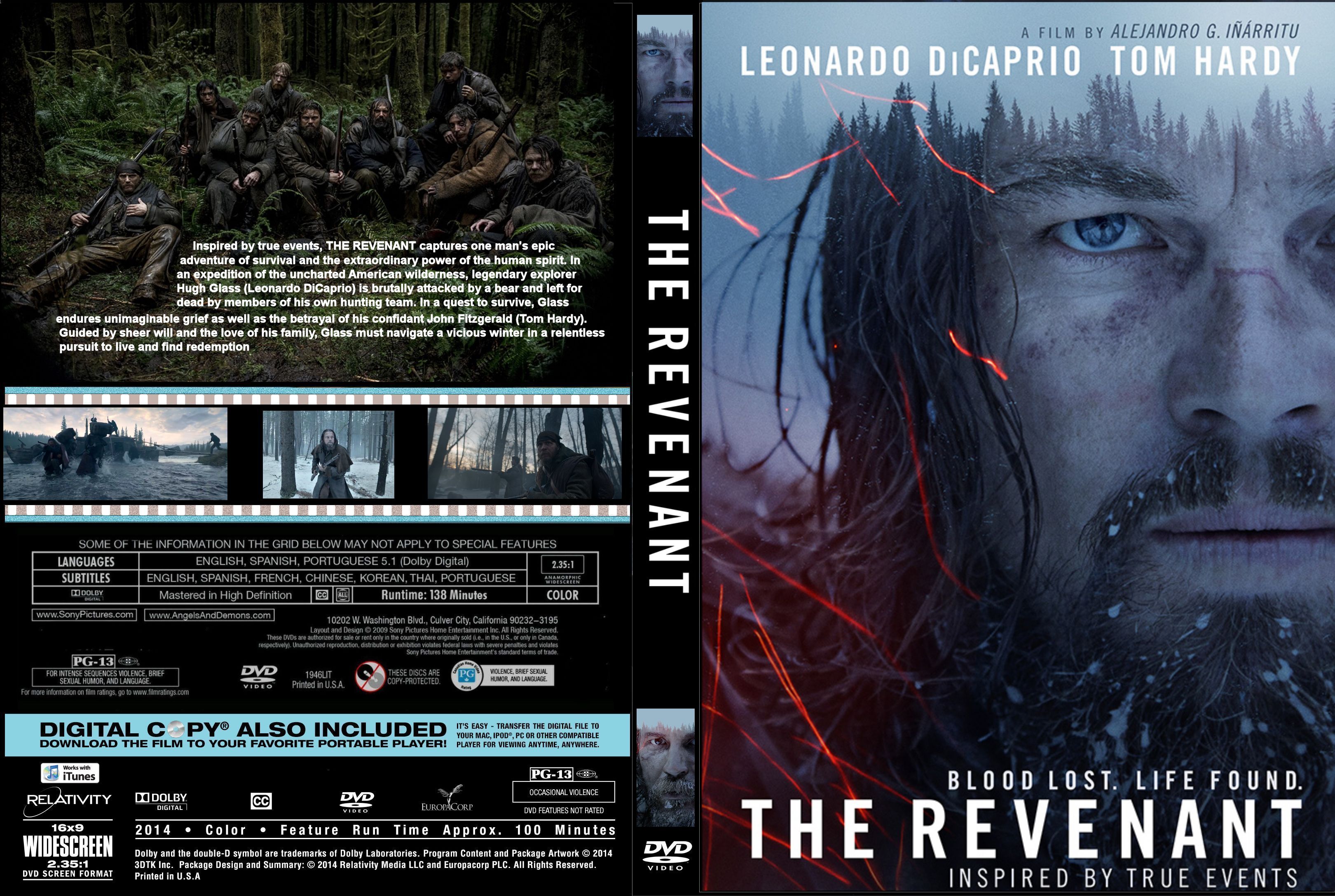 Jaquette DVD The Revenant custom