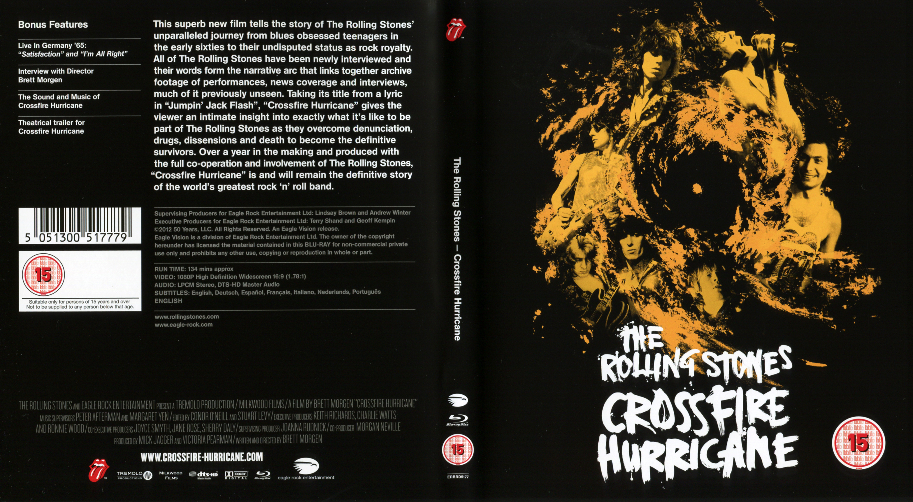Jaquette DVD The Rolling Stones - CrossFire Hurricane