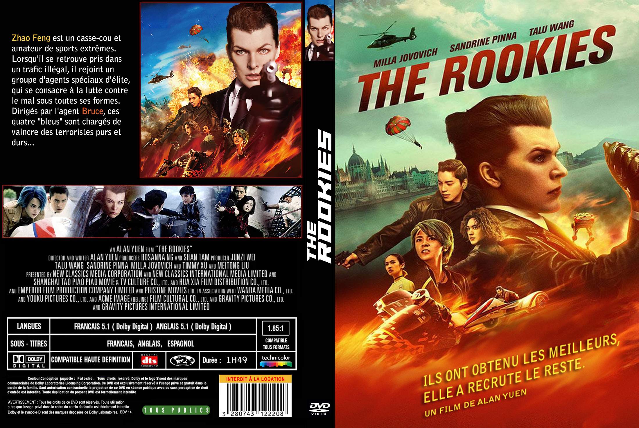 Jaquette DVD The Rookies custom