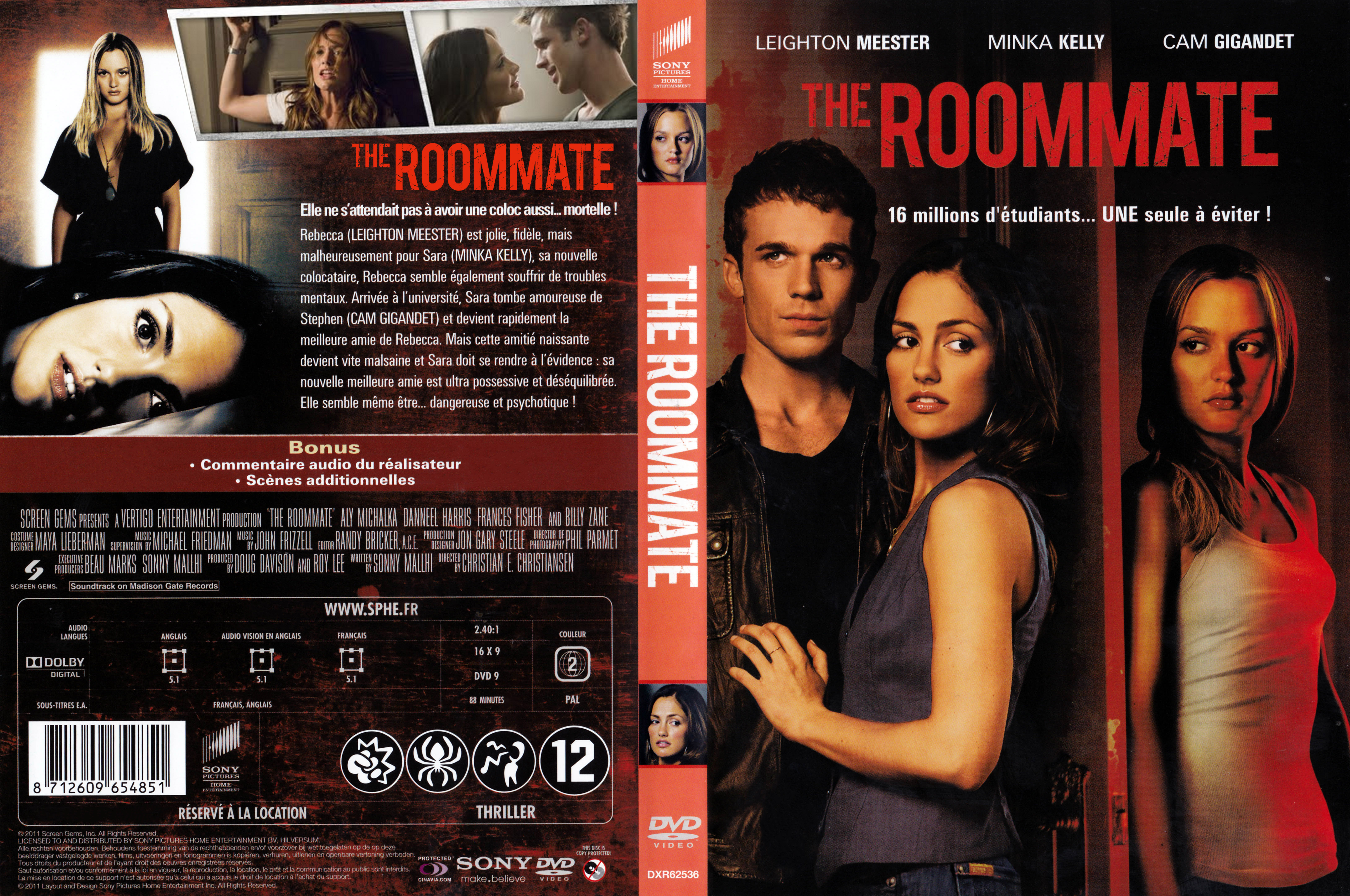 Jaquette DVD The Roommate custom