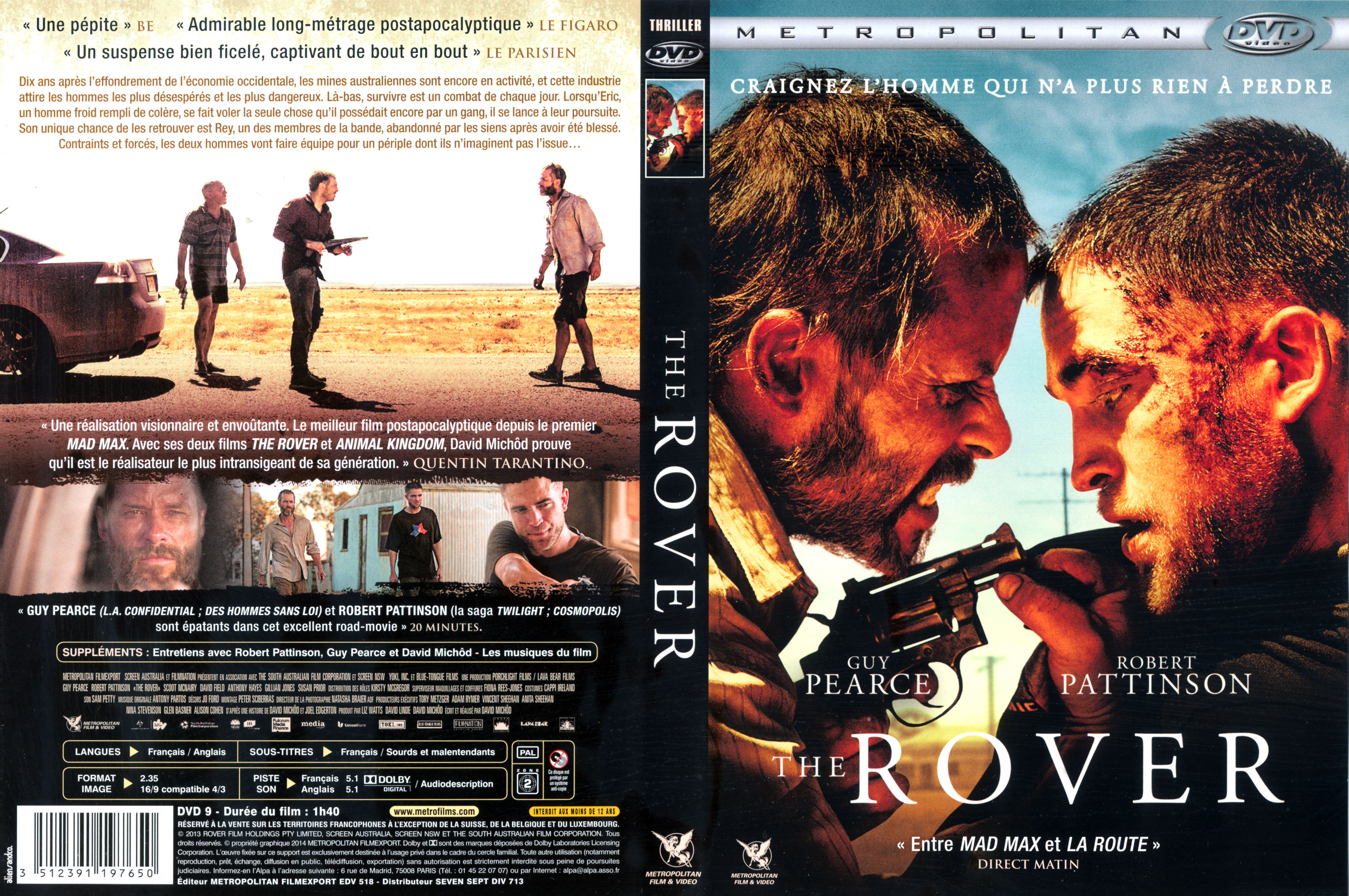 Jaquette DVD The Rover