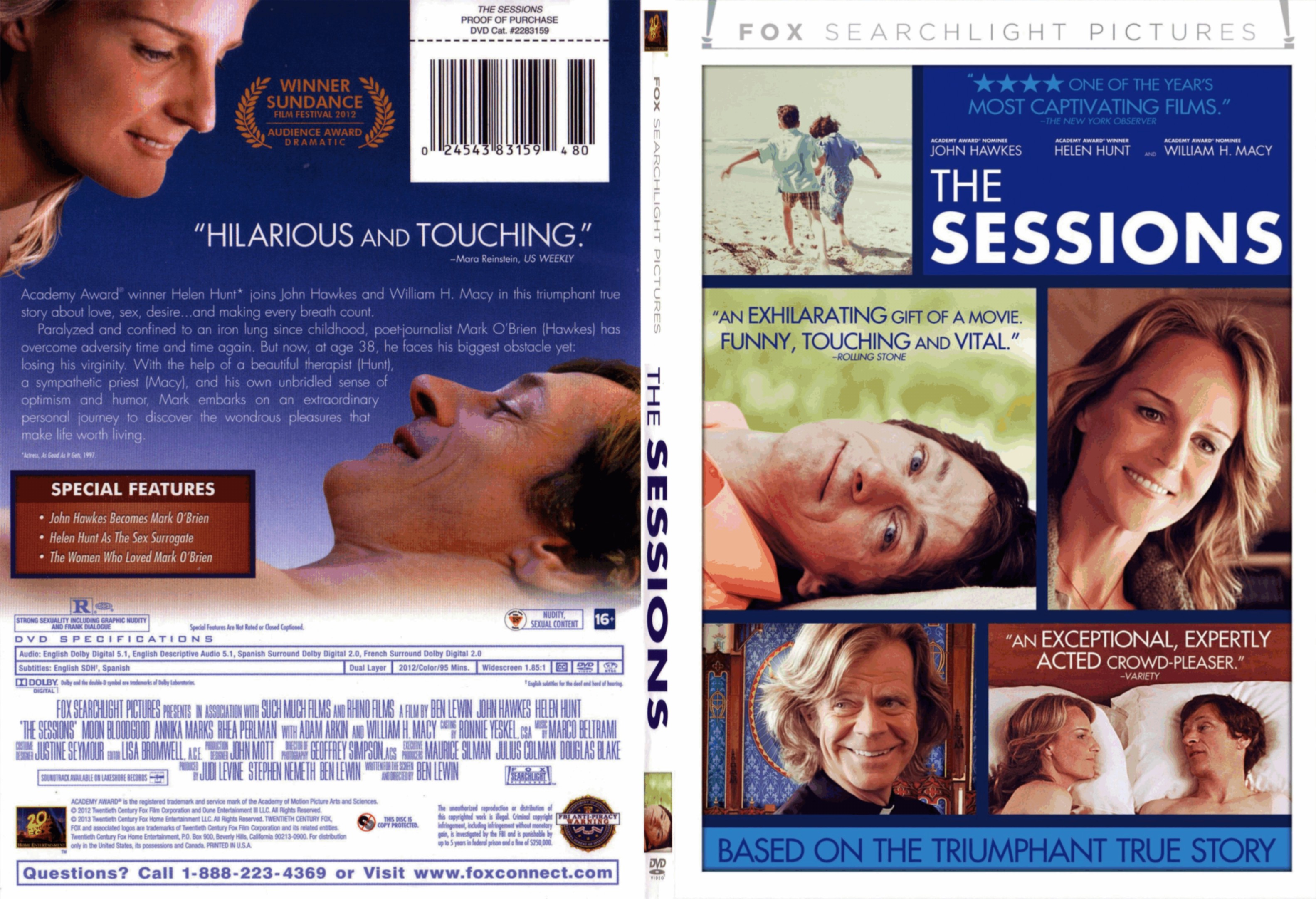 Jaquette DVD The Sessions - SLIM