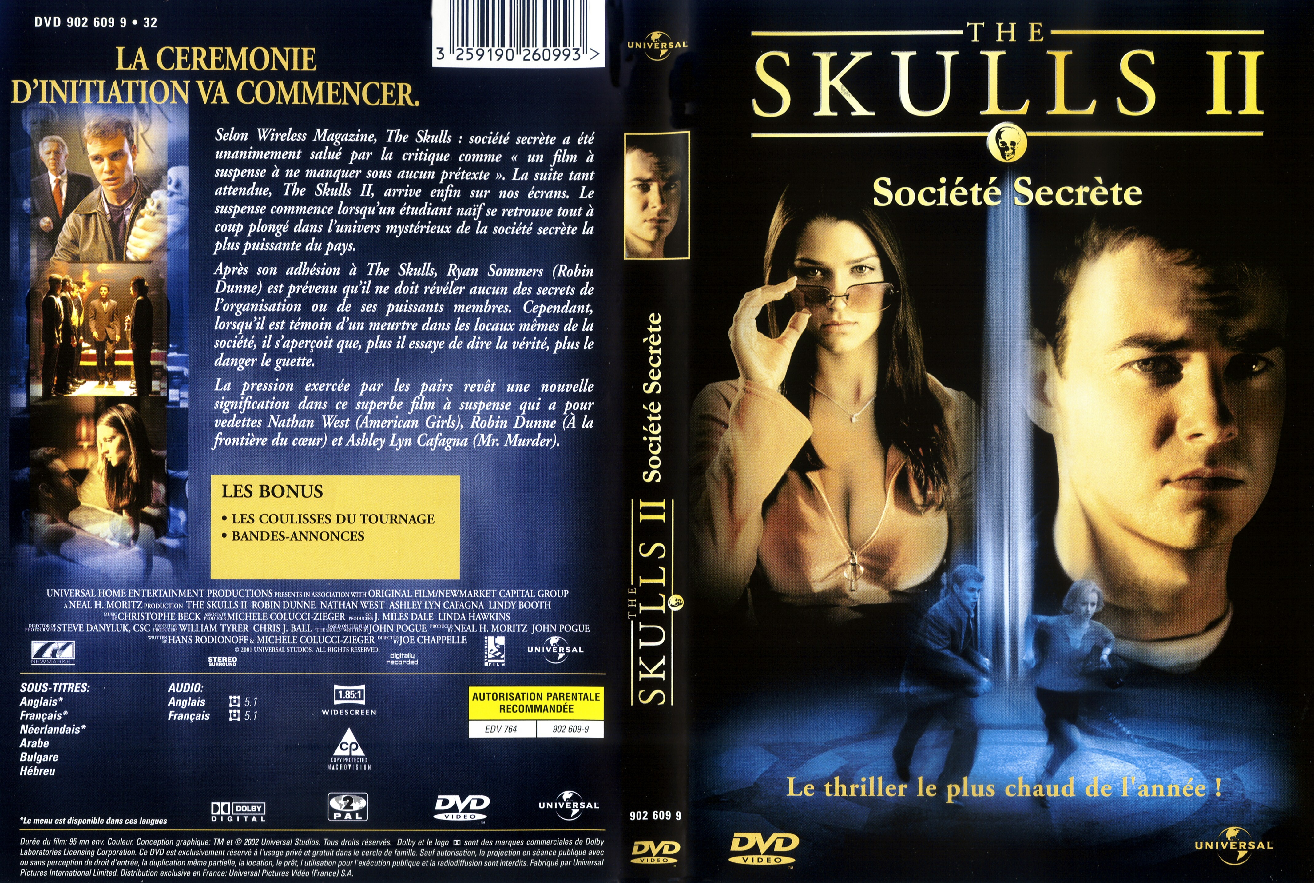Jaquette DVD The Skulls 2