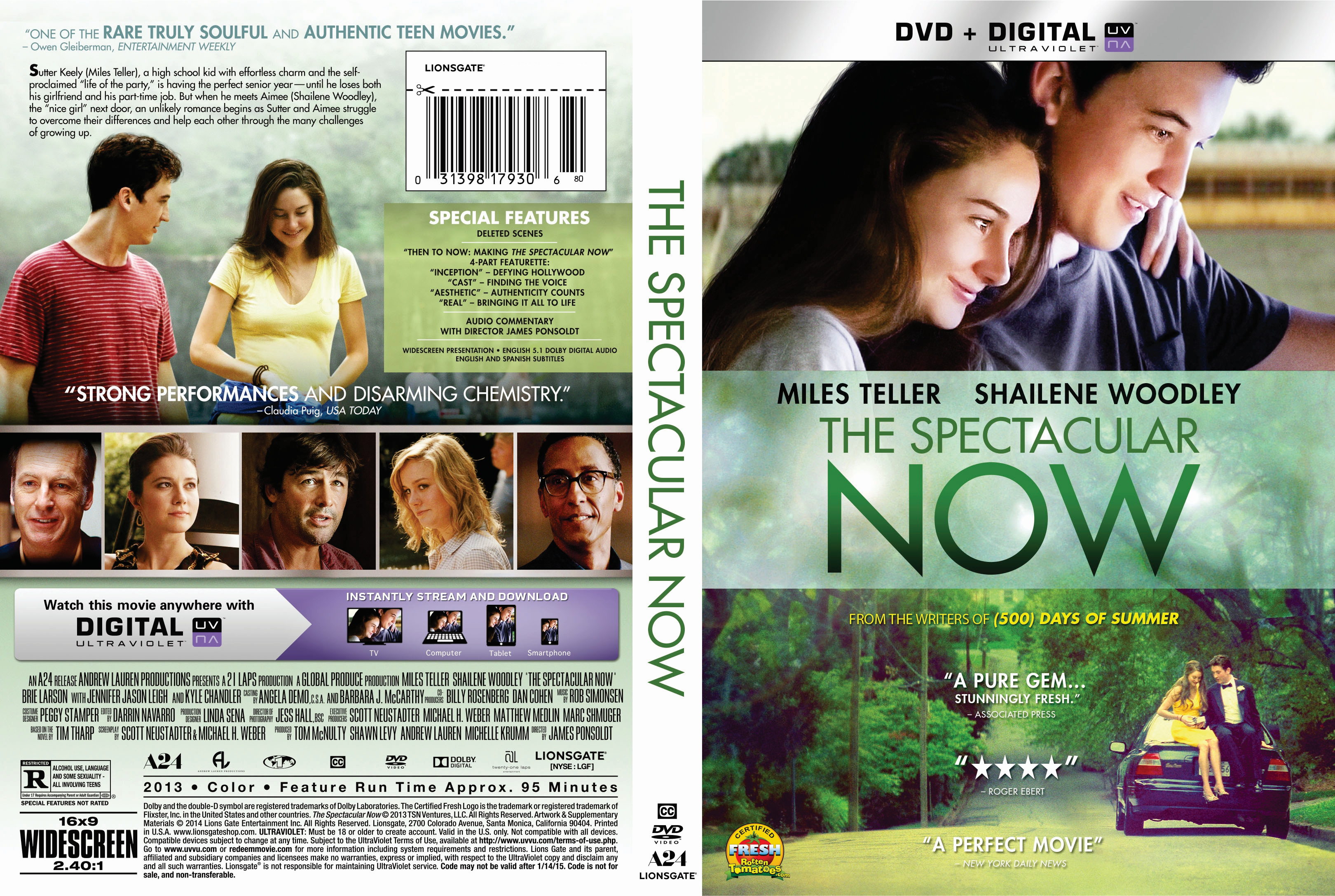 Jaquette DVD The Spectacular Now Zone 1