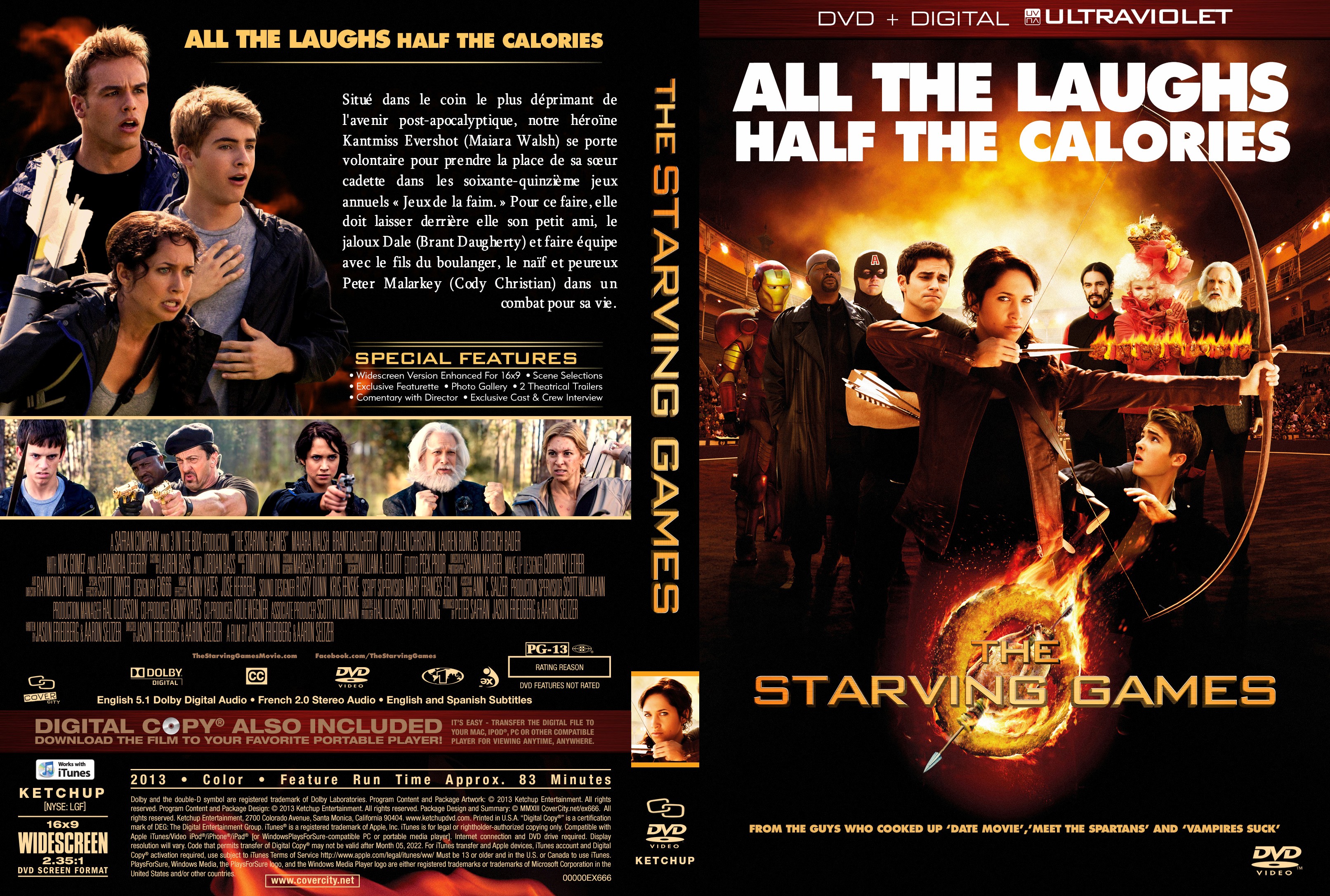 Jaquette DVD The Starving Games custom