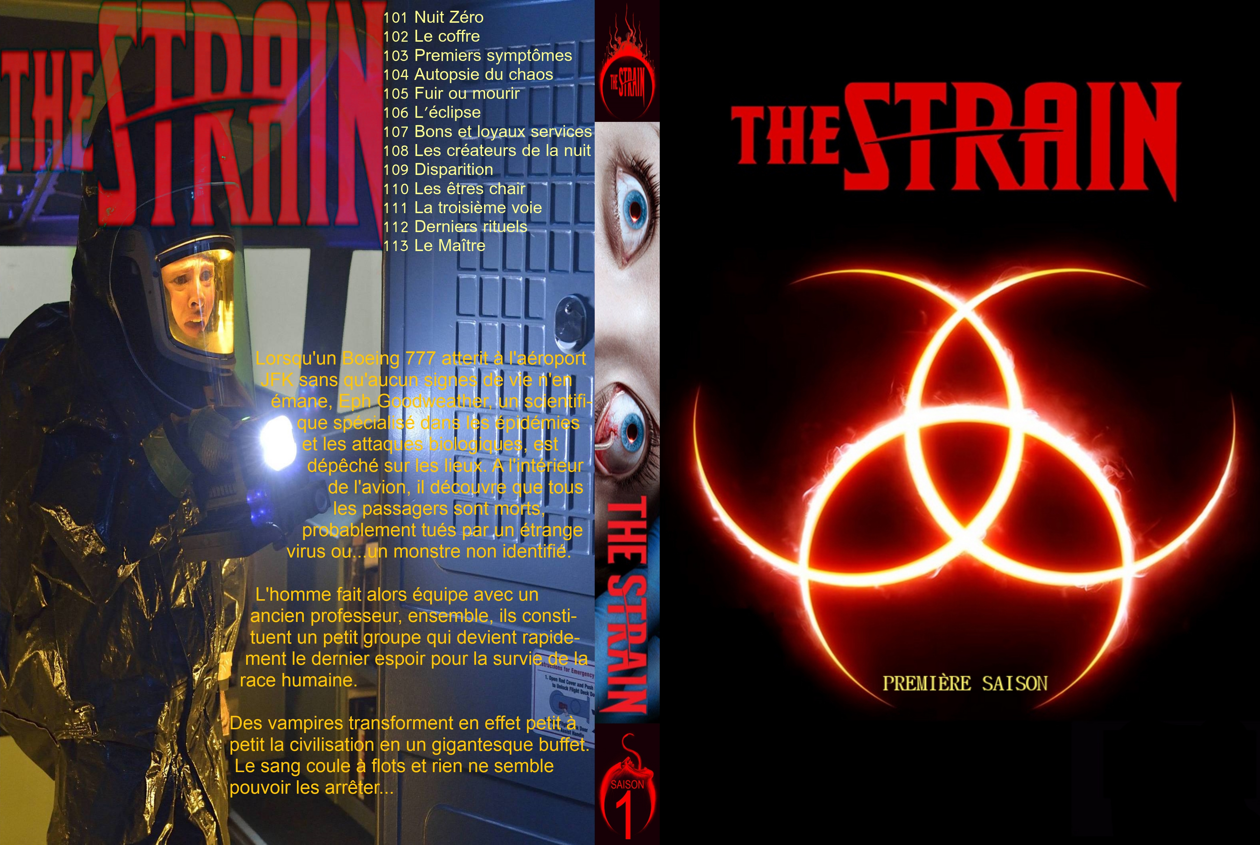 Jaquette DVD The Strain saison 1 custom