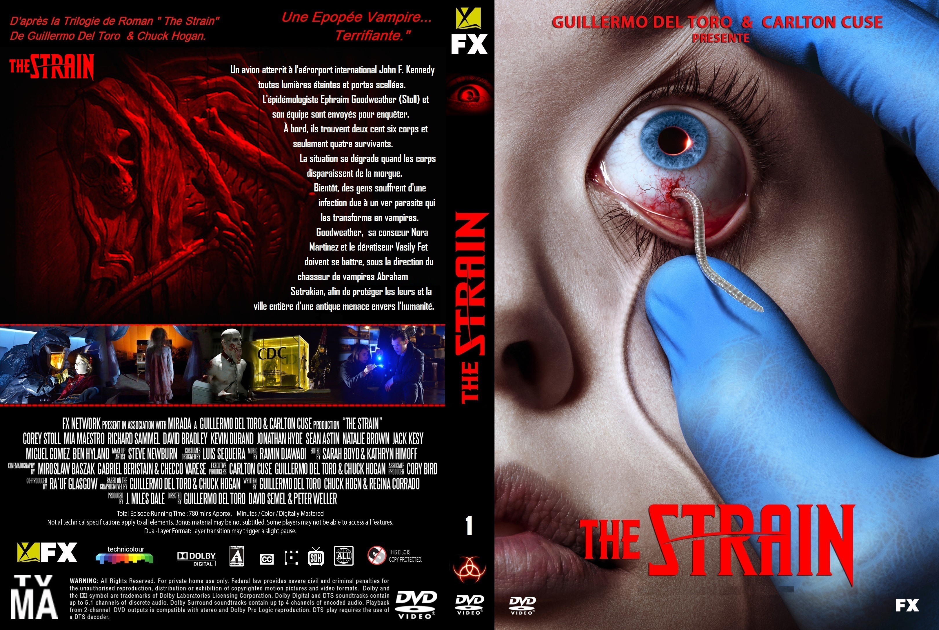 Jaquette DVD The Strain saison 1 custom v2