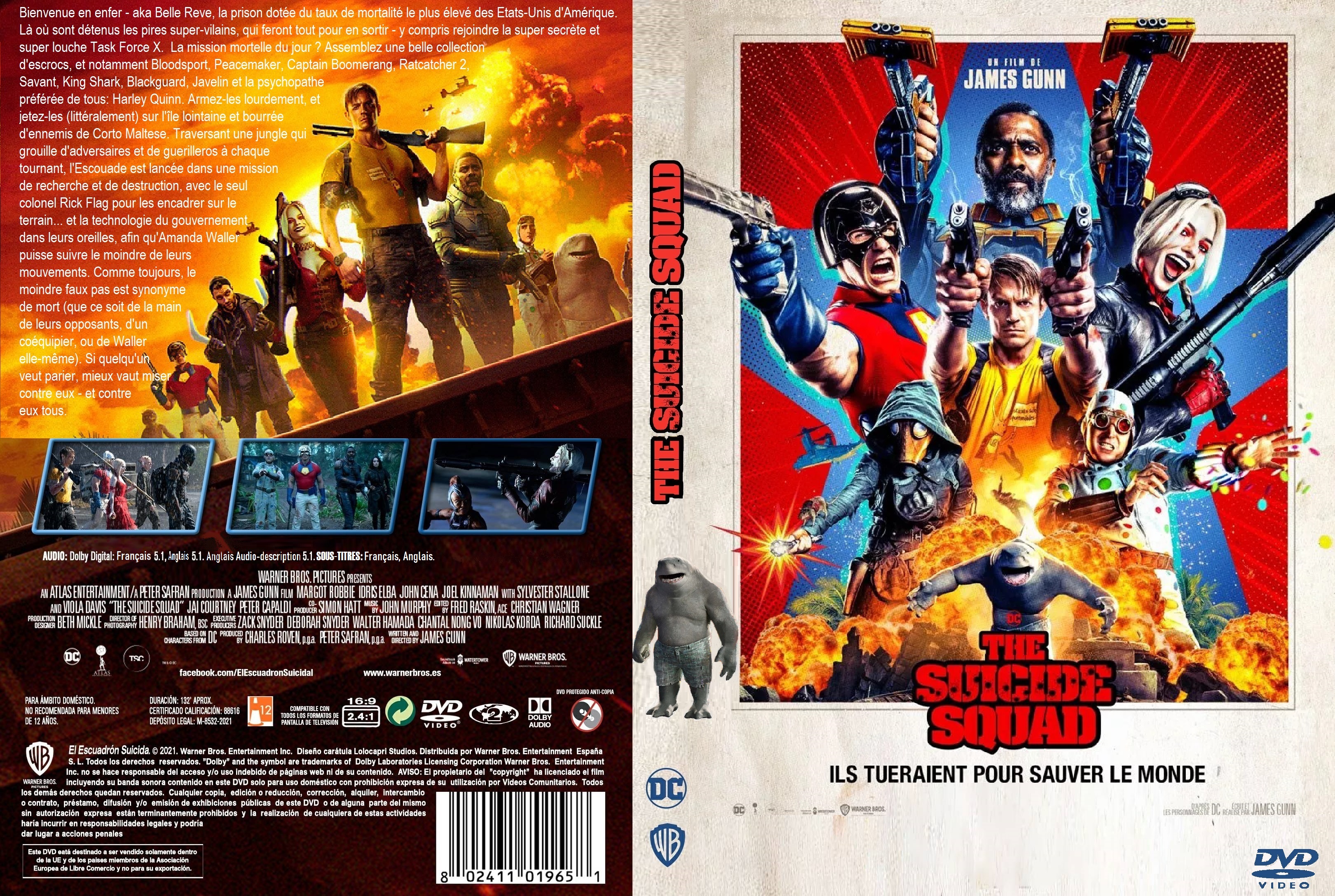 Jaquette DVD The Suicide Squad 2021 - Custom