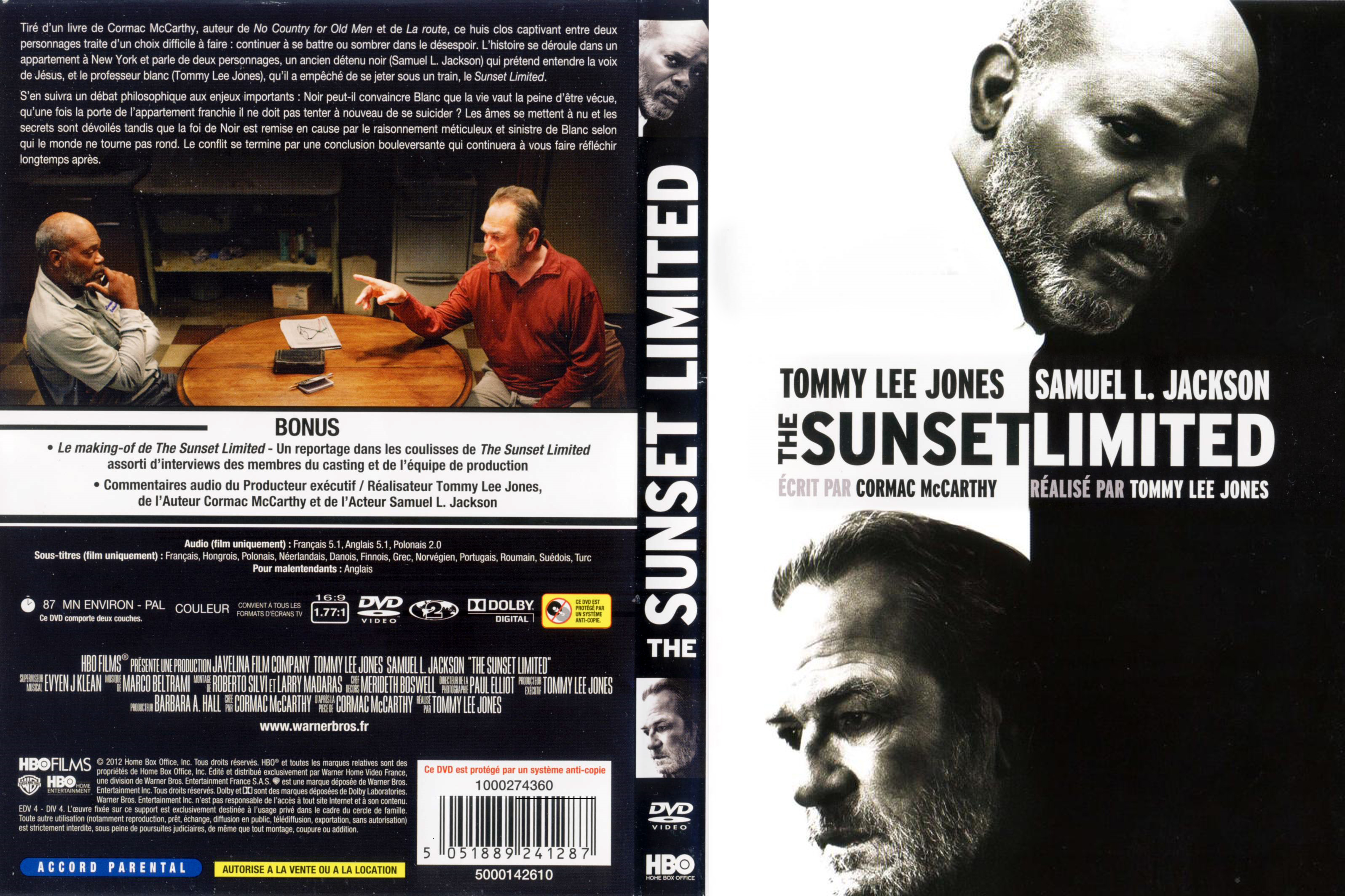 Jaquette DVD The Sunset Limited
