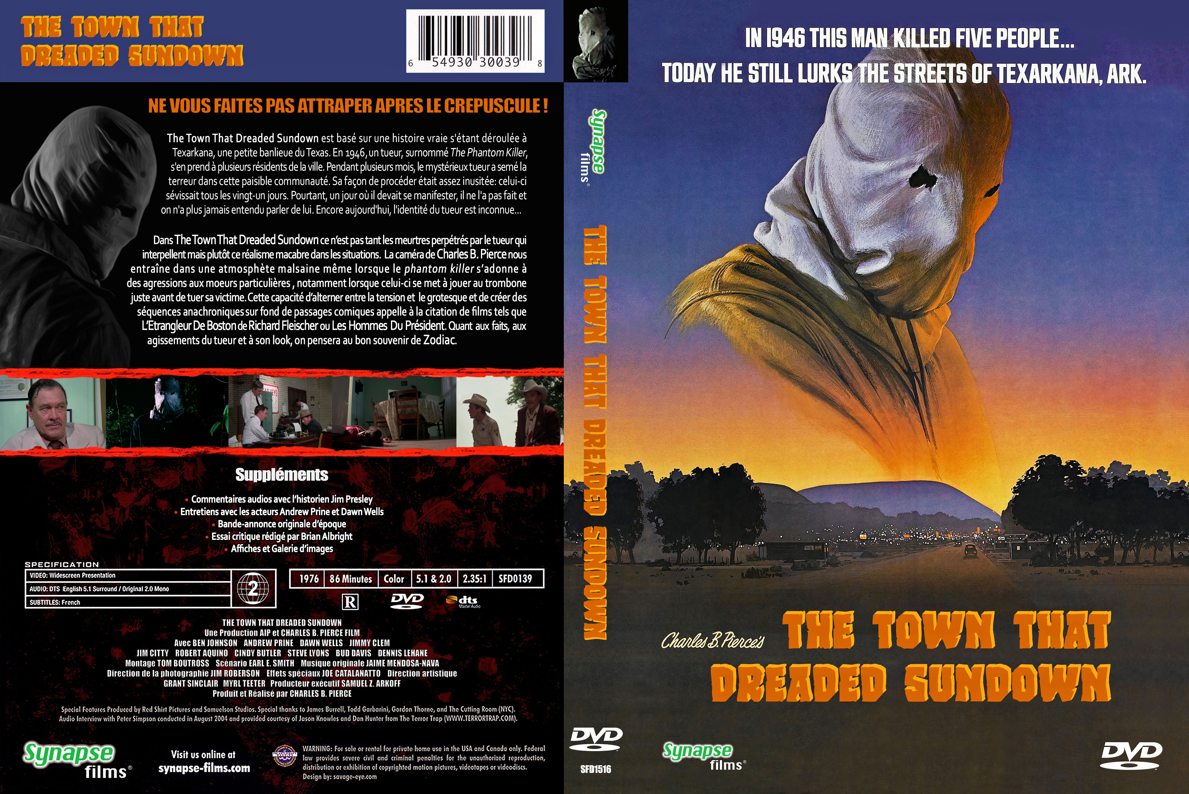 Jaquette DVD The Town that dreaded sundown custom