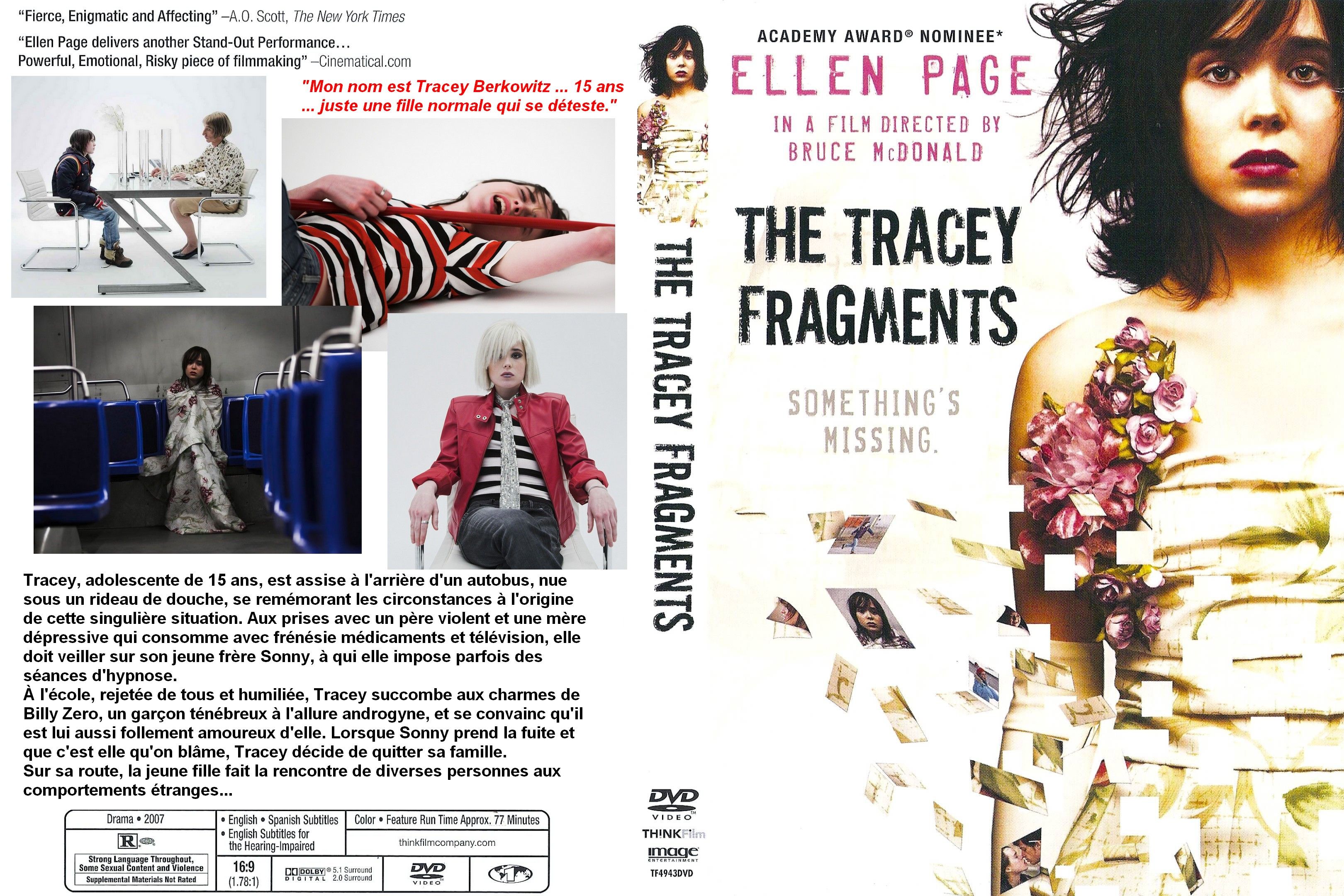 Jaquette DVD The Tracey Fragments custom