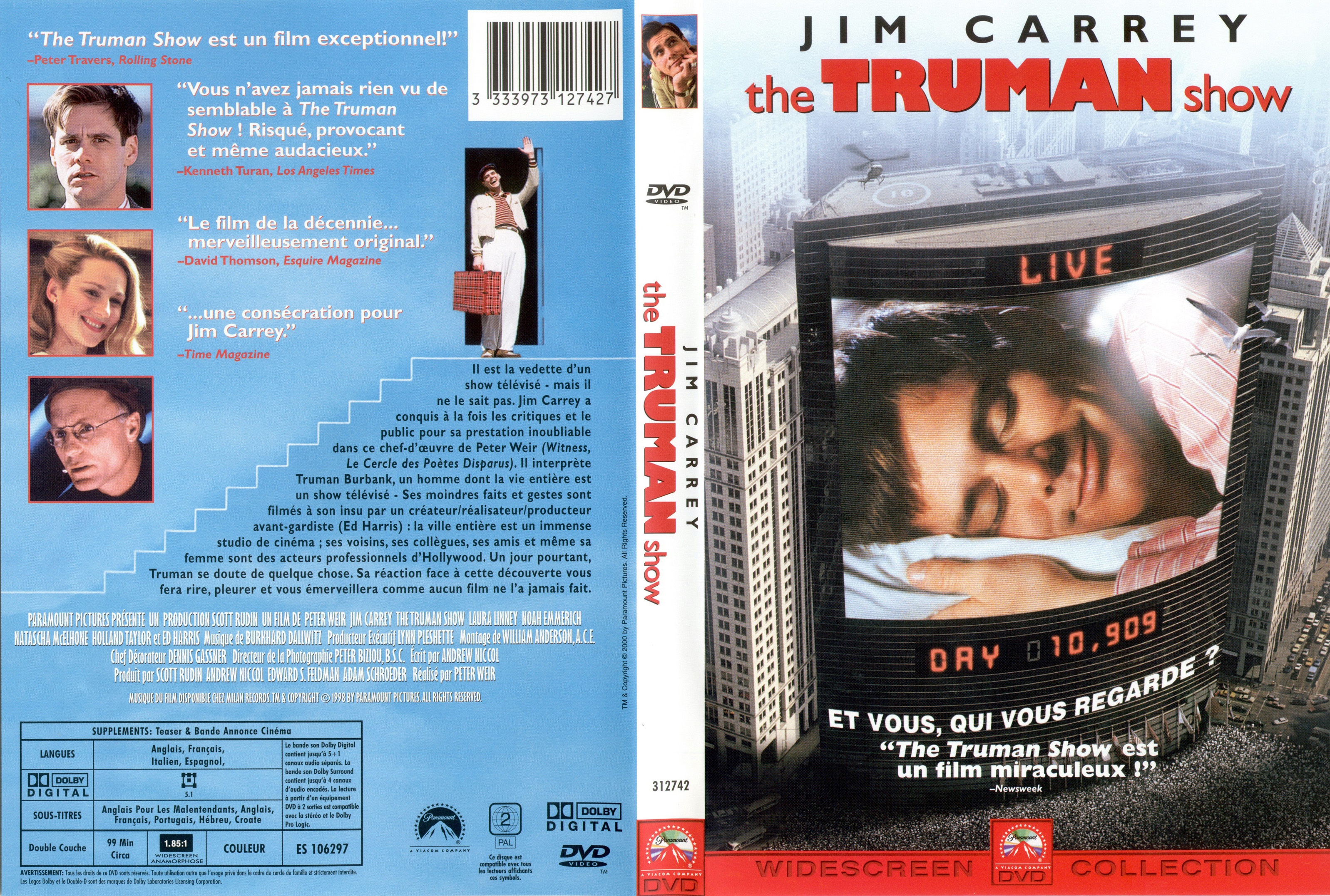 Jaquette DVD The Truman show