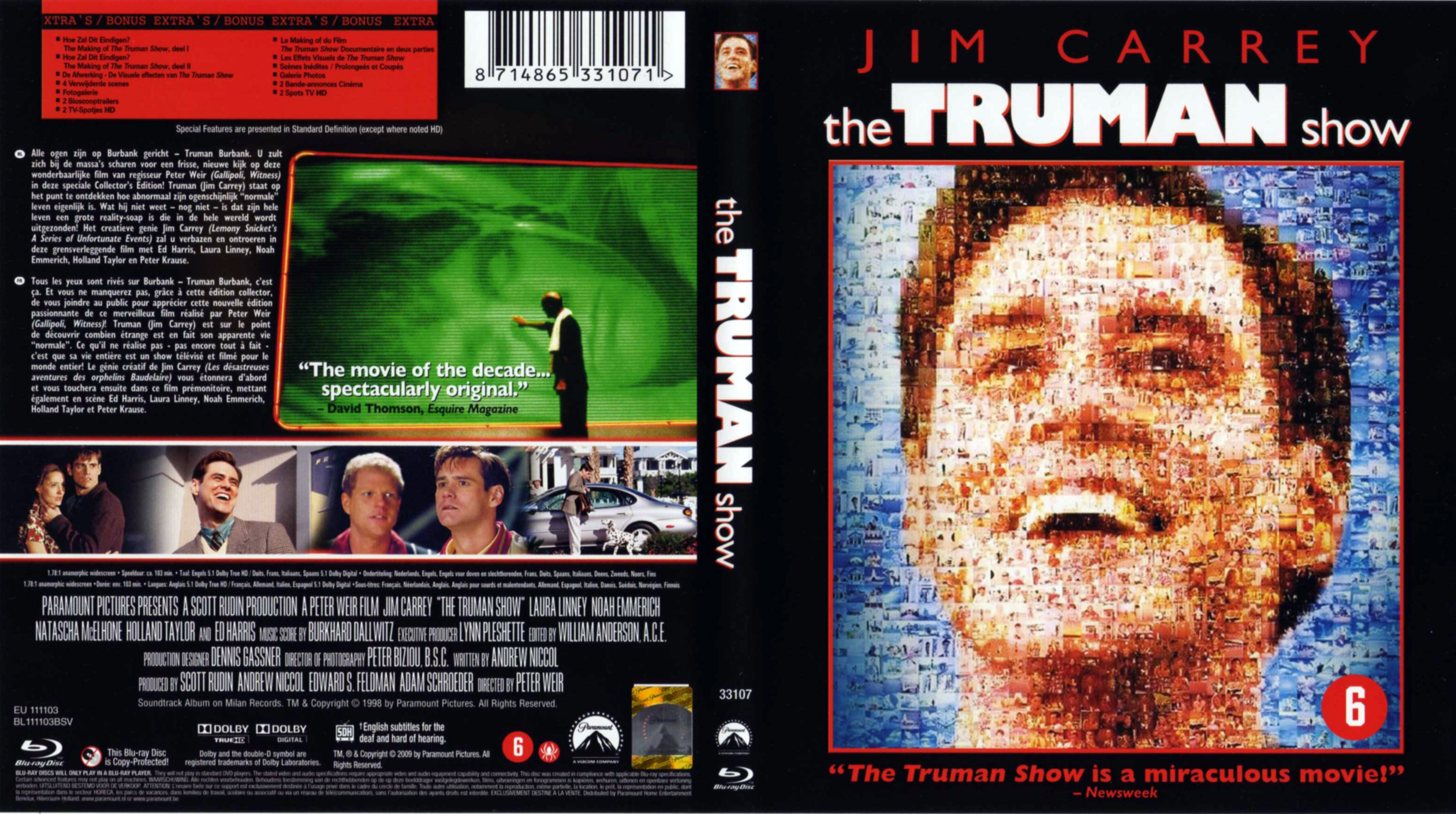 Jaquette DVD The Truman show (BLU-RAY)