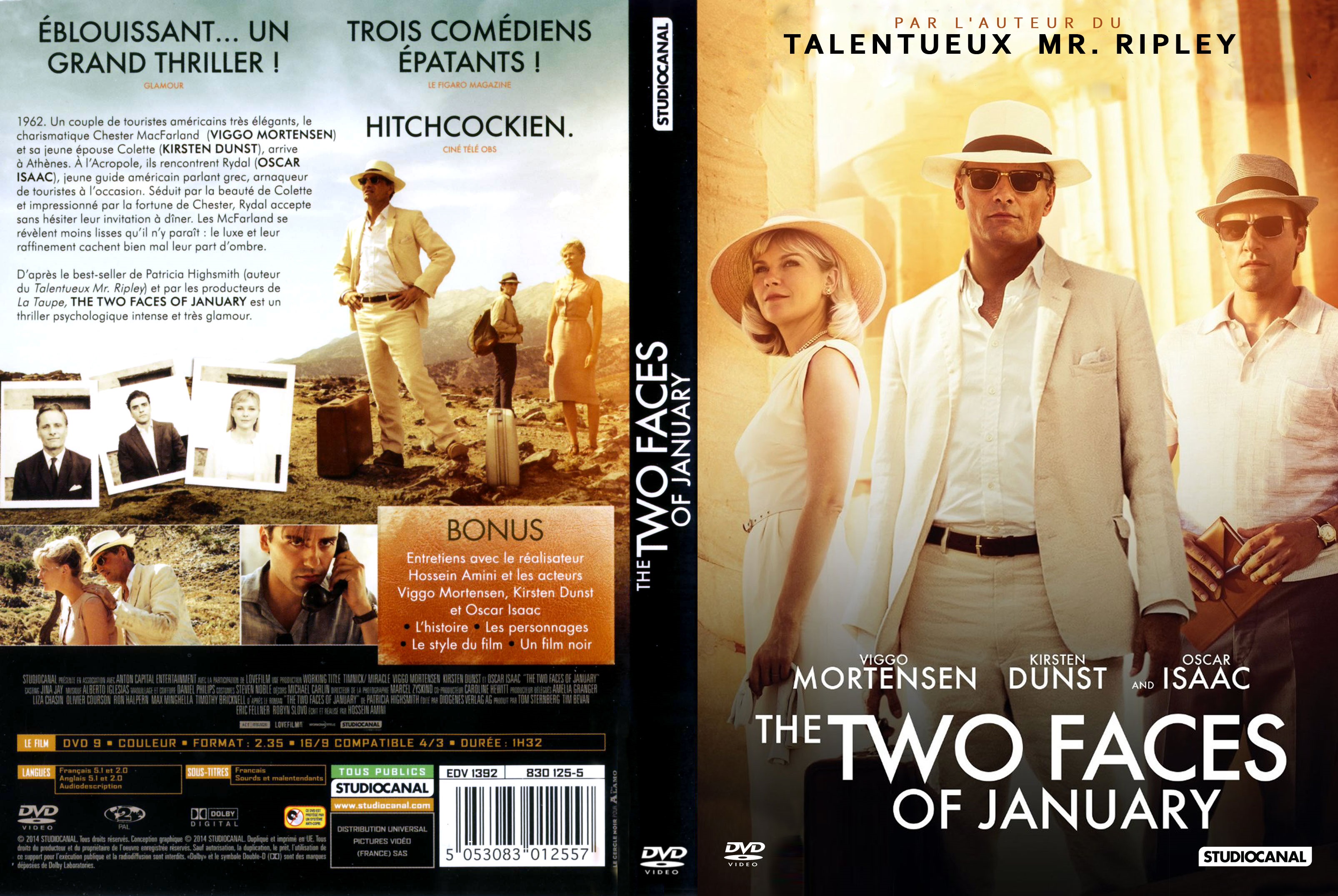 Jaquette DVD The Two Faces of January