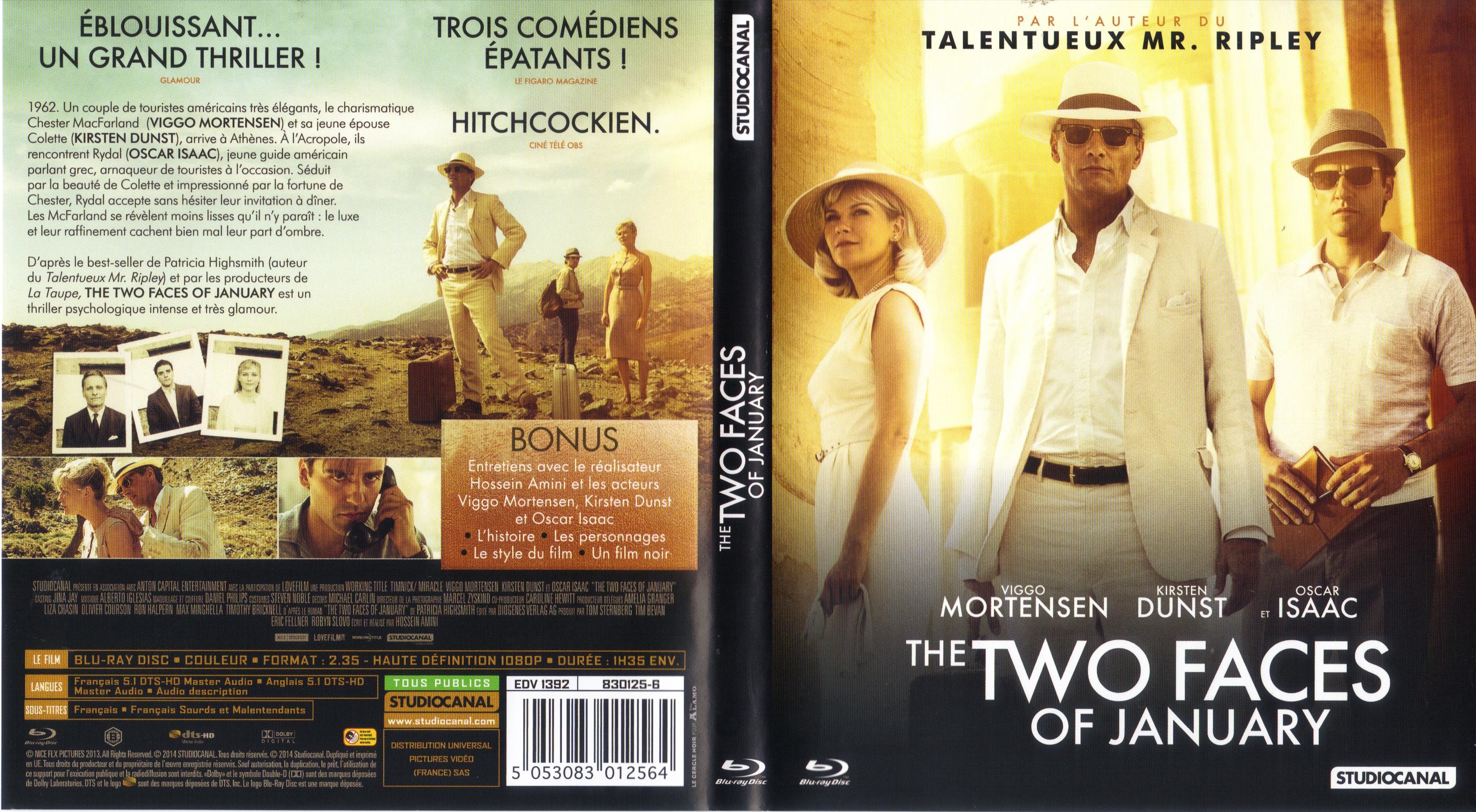 Jaquette DVD The Two Faces of January (BLU-RAY)