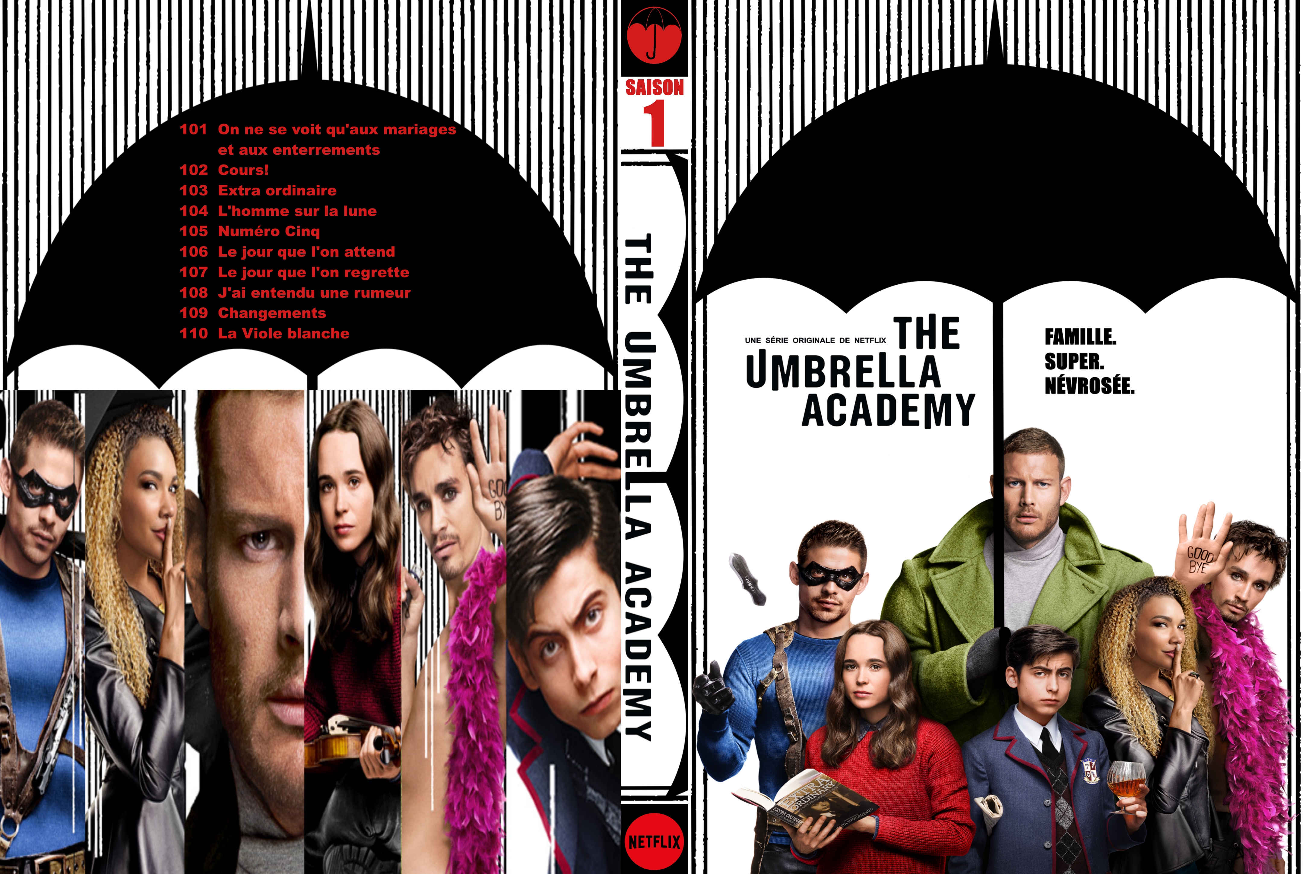 Jaquette DVD The Umbrella Academy Saison 1 custom.