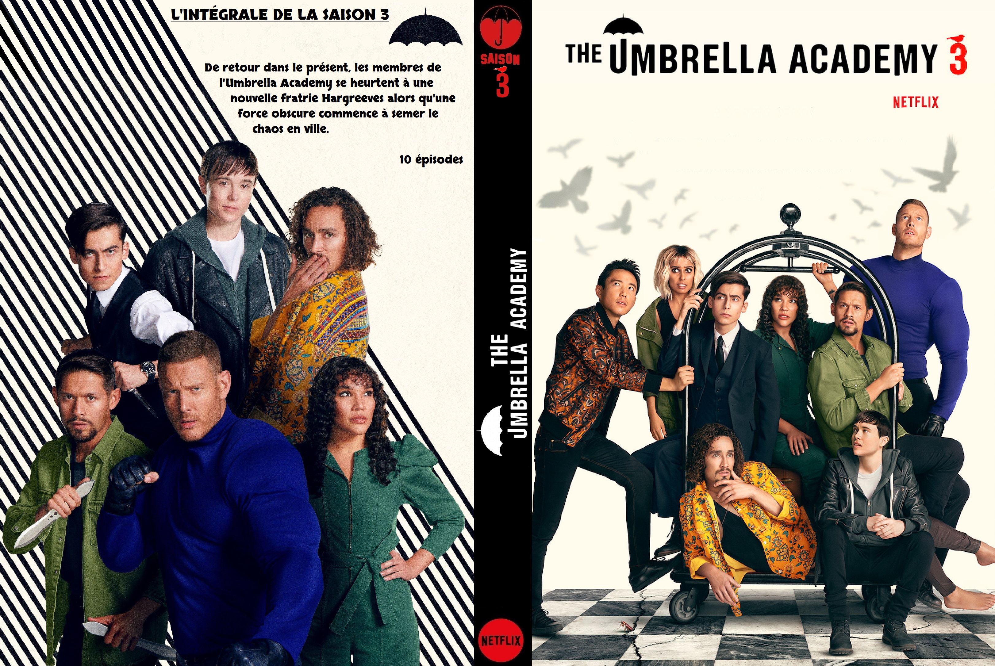 Jaquette DVD The Umbrella Academy Saison 3 custom