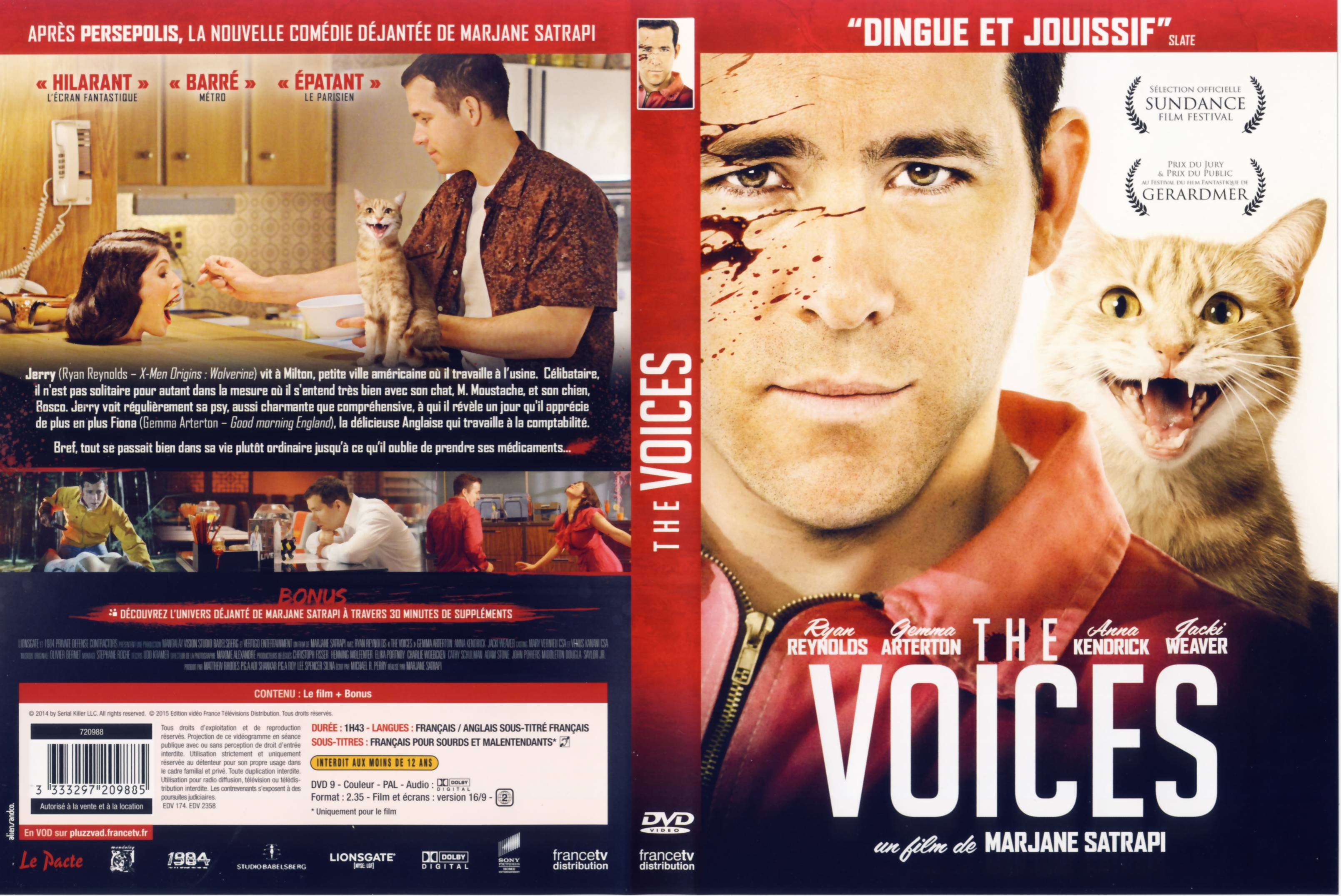 Jaquette DVD The Voices