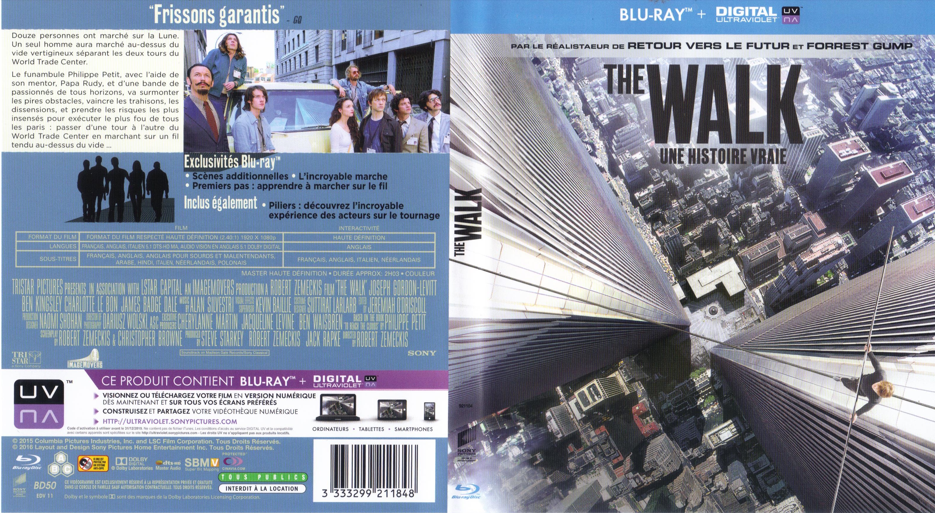 Jaquette DVD The Walk (BLU-RAY)