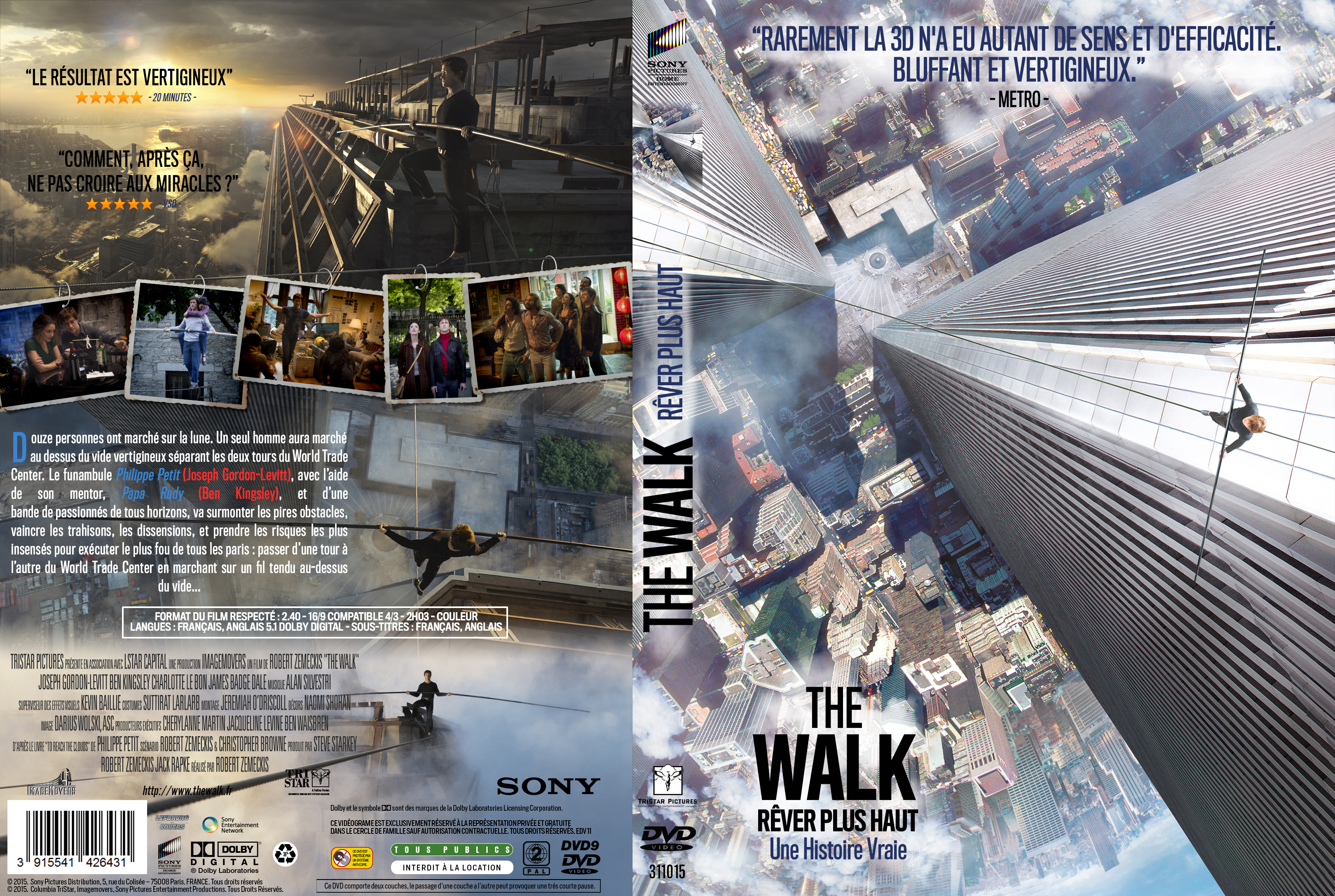 Jaquette DVD The Walk cusdtom