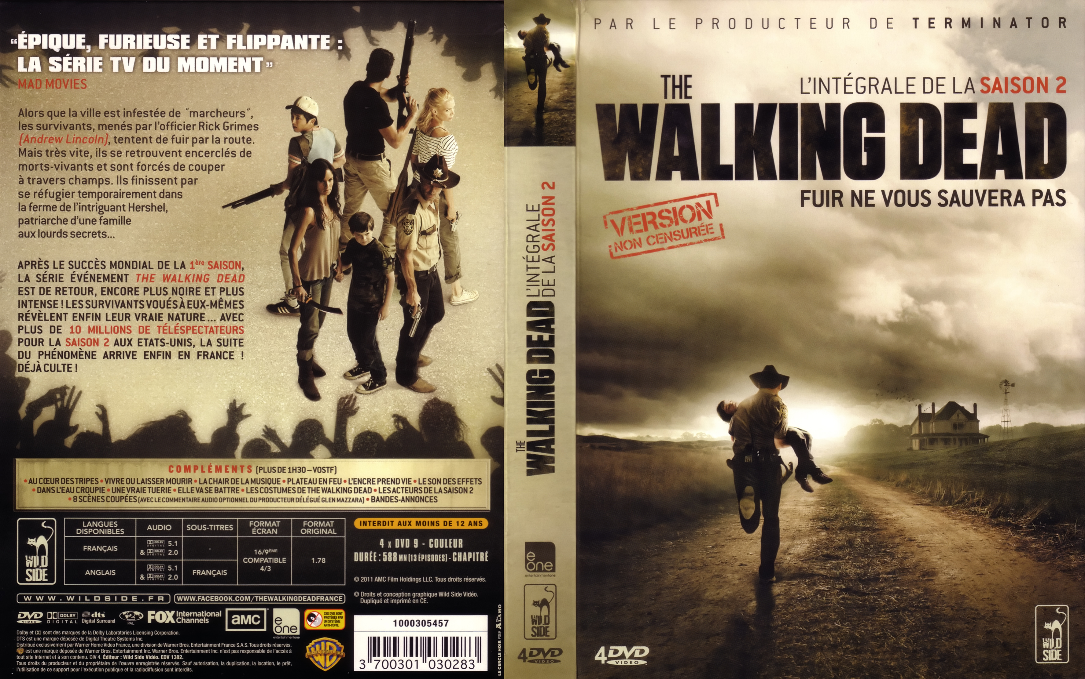 Jaquette DVD The Walking Dead Saison 2 COFFRET