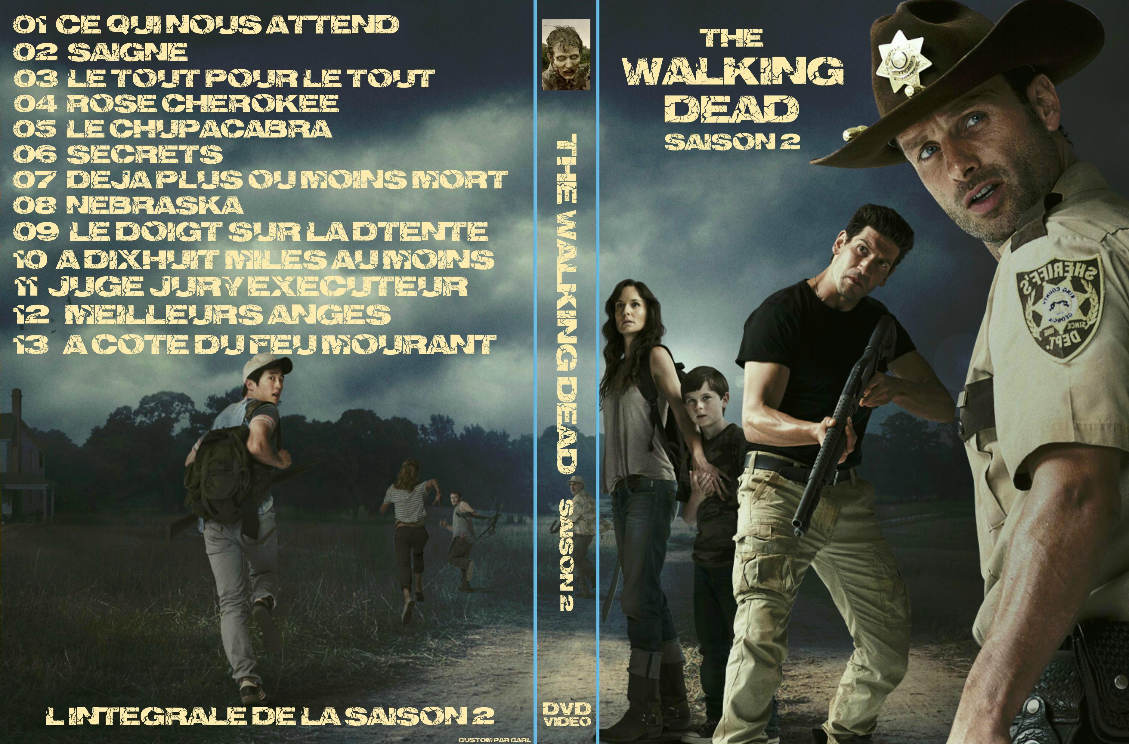 Jaquette DVD The Walking Dead Saison 2 custom v2