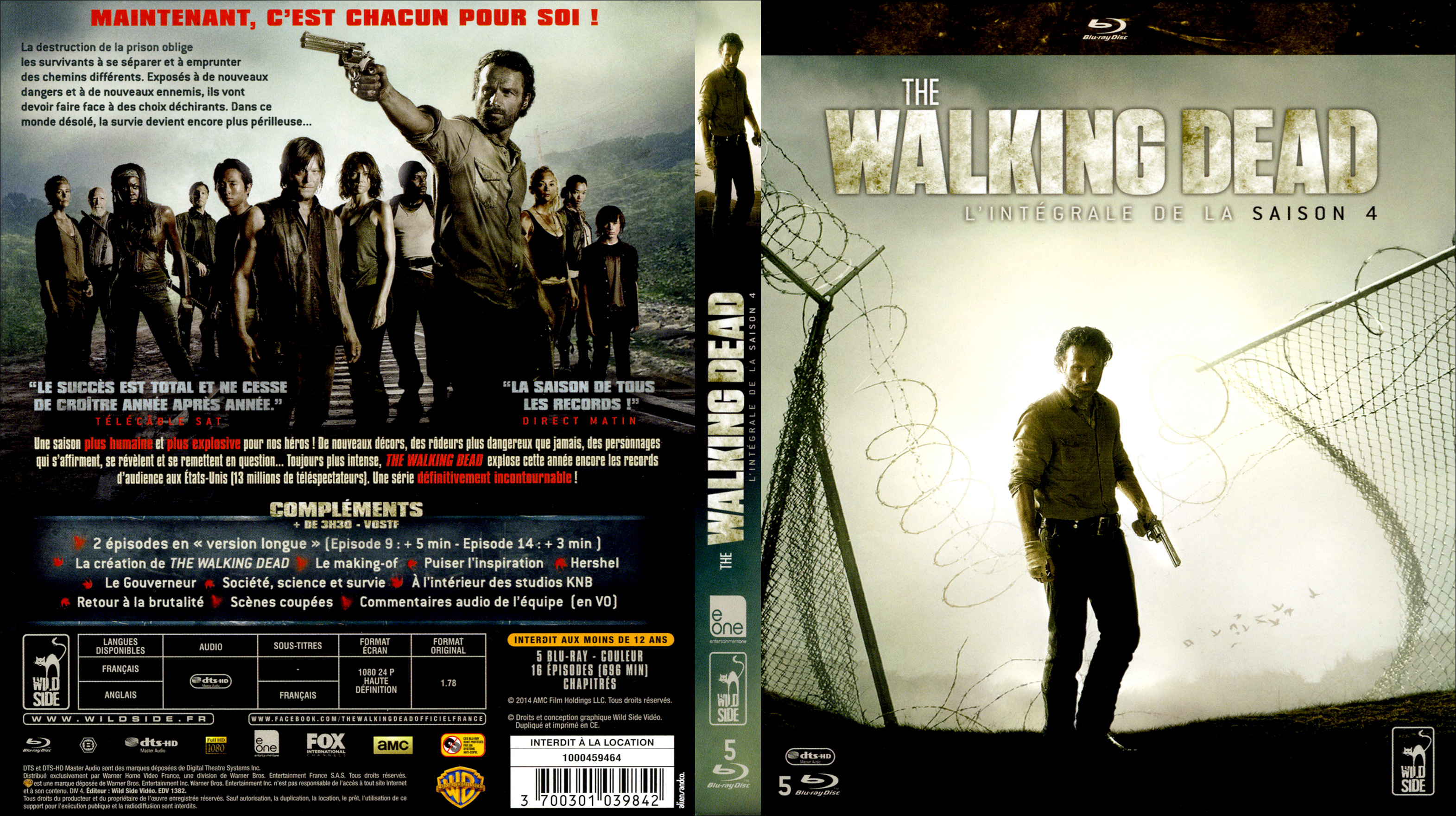 Jaquette DVD The Walking Dead Saison 4 (BLU-RAY)