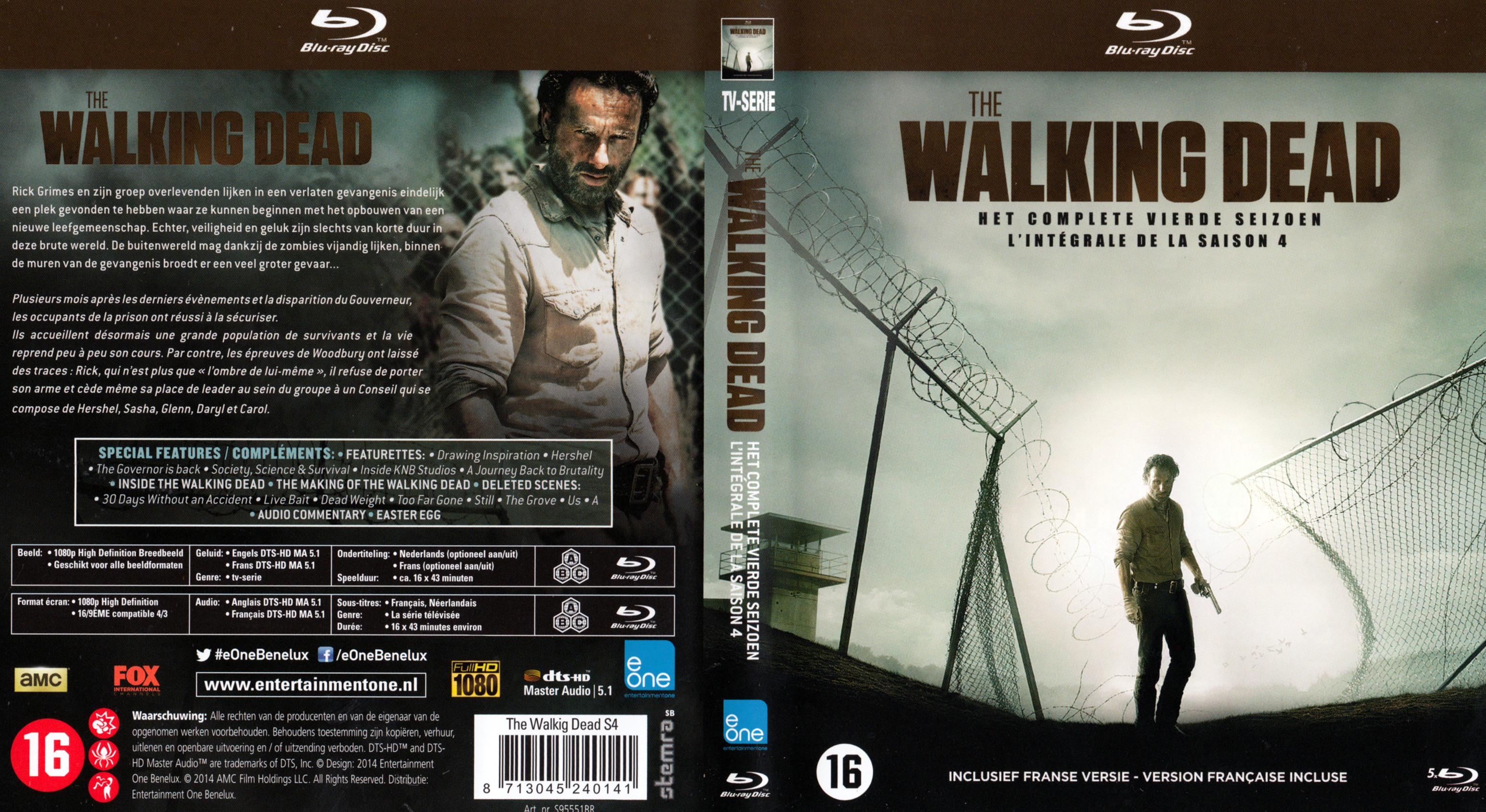 Jaquette DVD The Walking Dead Saison 4 (BLU-RAY) v2