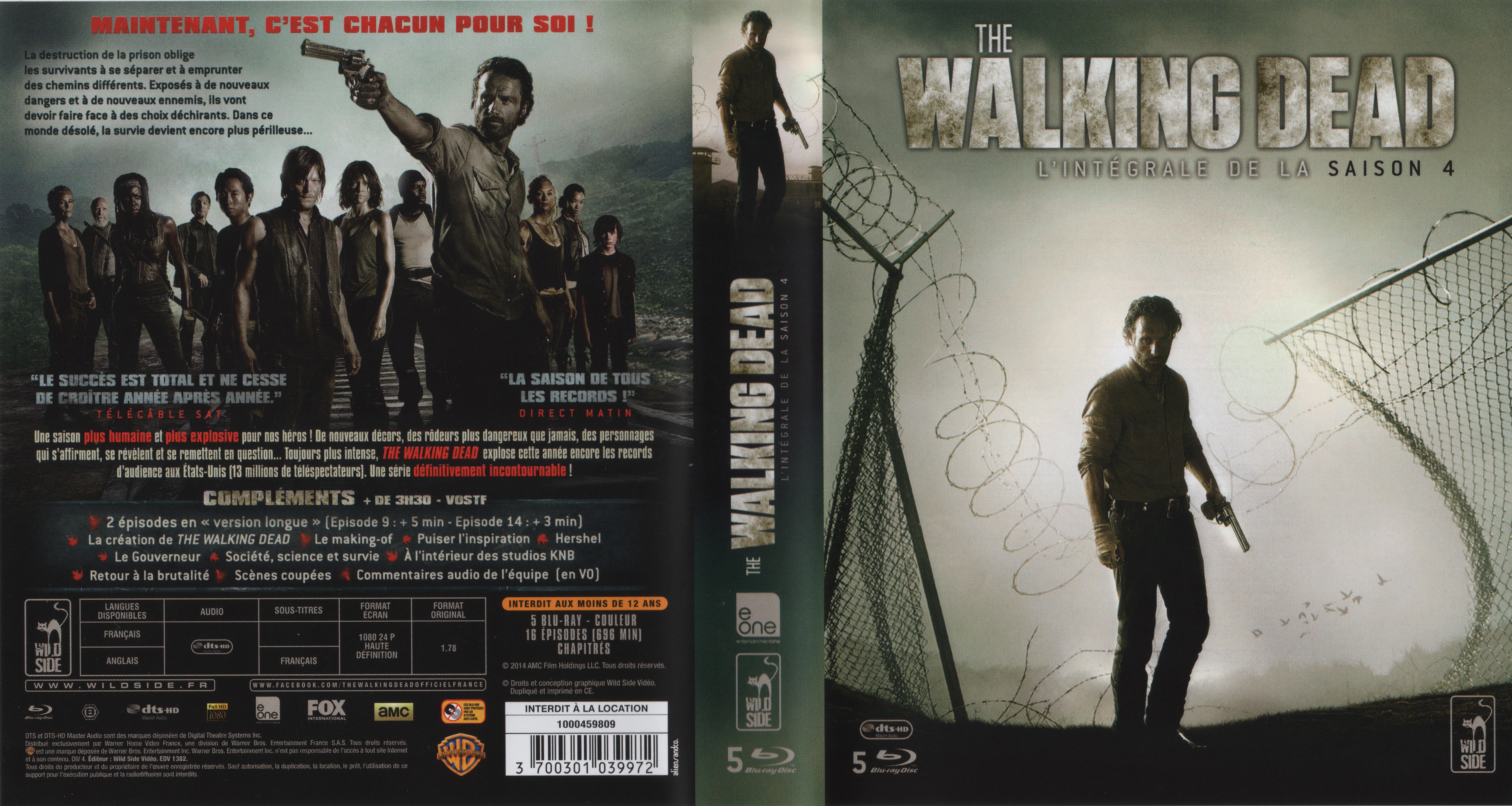 Jaquette DVD The Walking Dead Saison 4 (BLU-RAY) v3