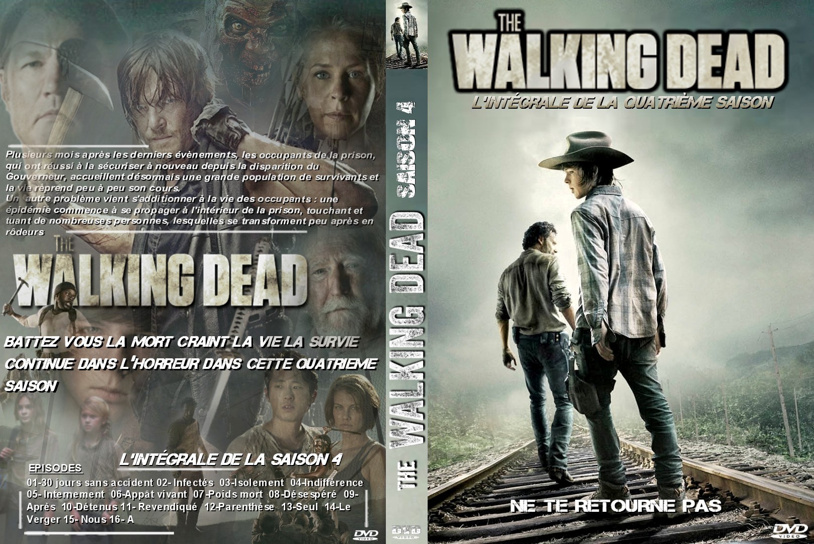 Jaquette DVD The Walking Dead Saison 4 custom