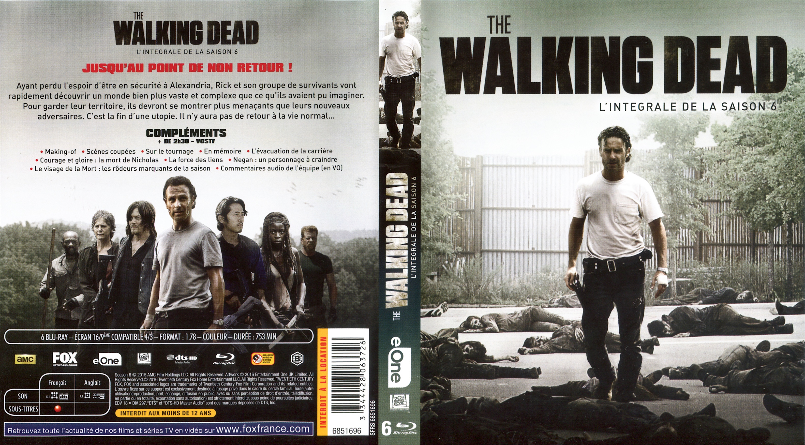 Jaquette DVD The Walking Dead Saison 6 (BLU-RAY)